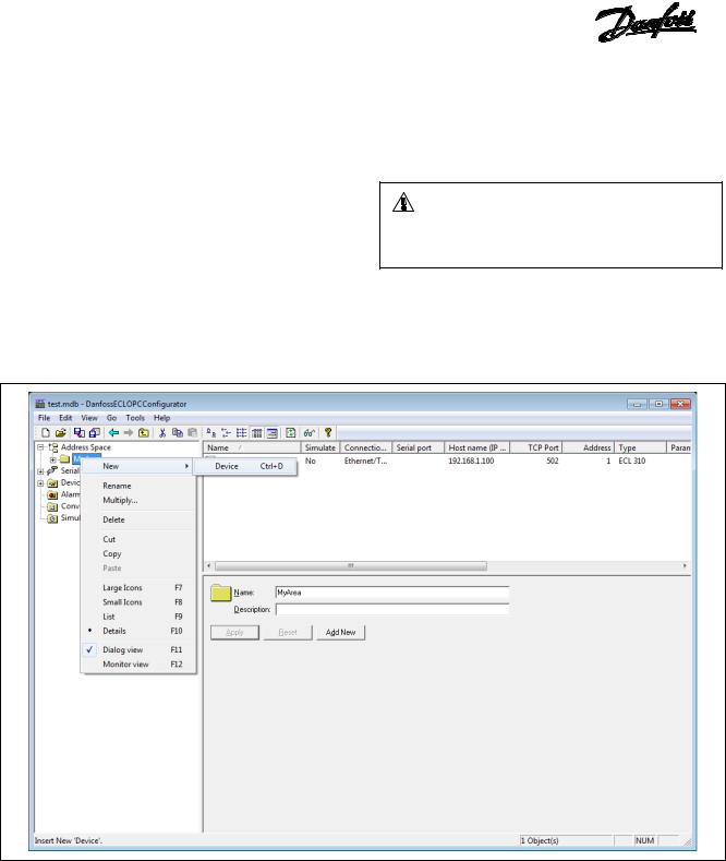 Danfoss OPC Operating guide