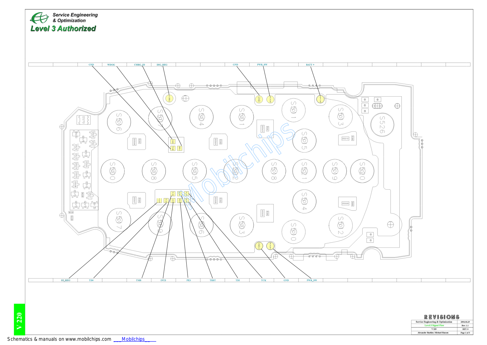 Motorola V220 Schematic