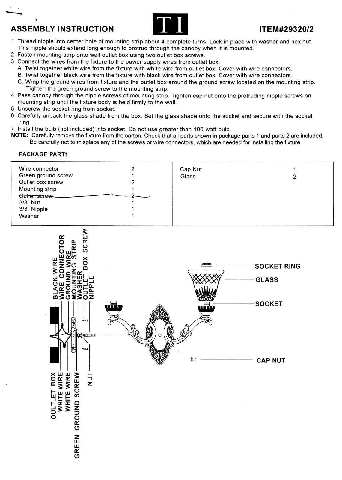 Triarch 29320-2 User Manual