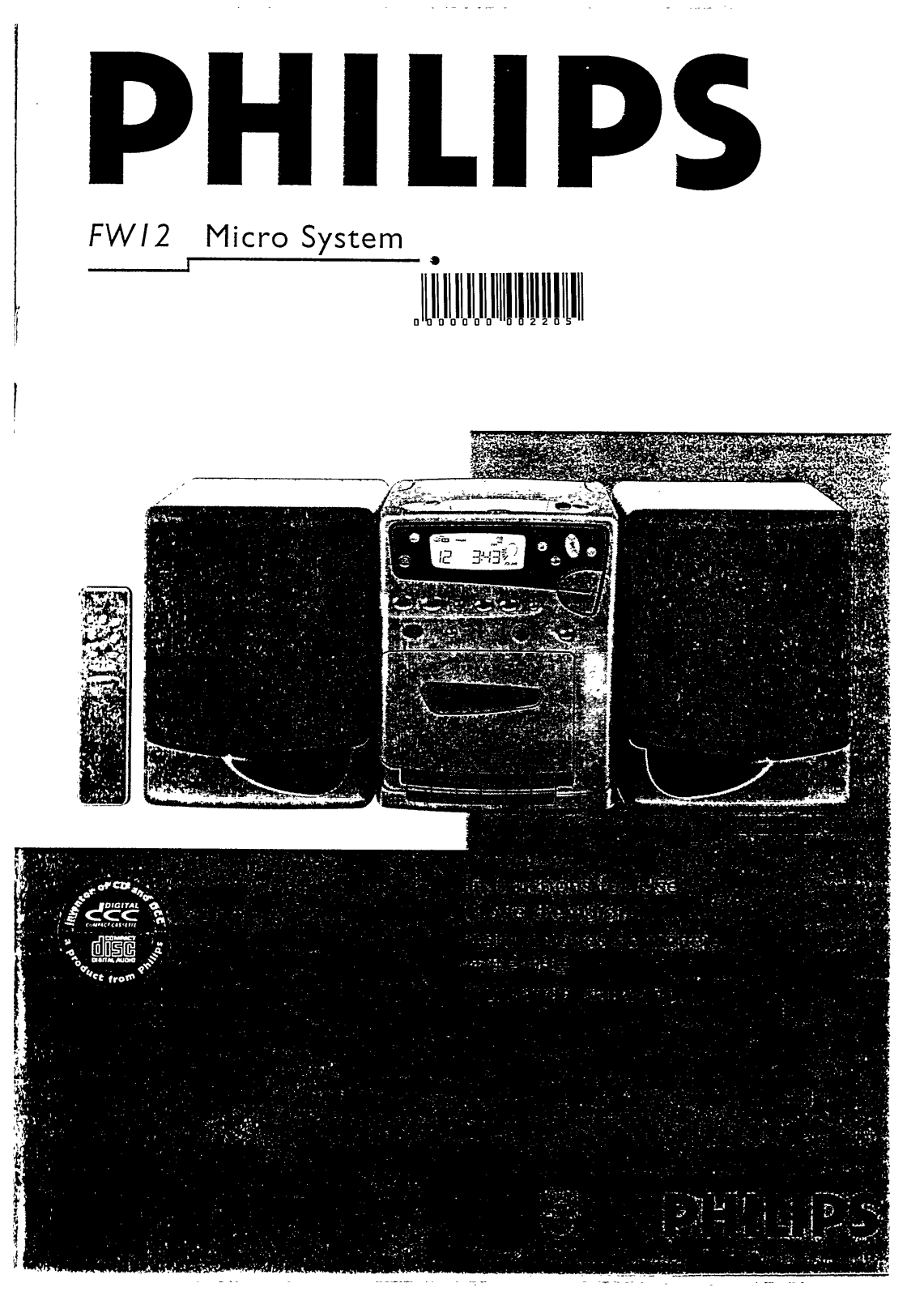 Philips FW12/25, FW12/22, FW12/20, FW12/21, FW12 User Manual