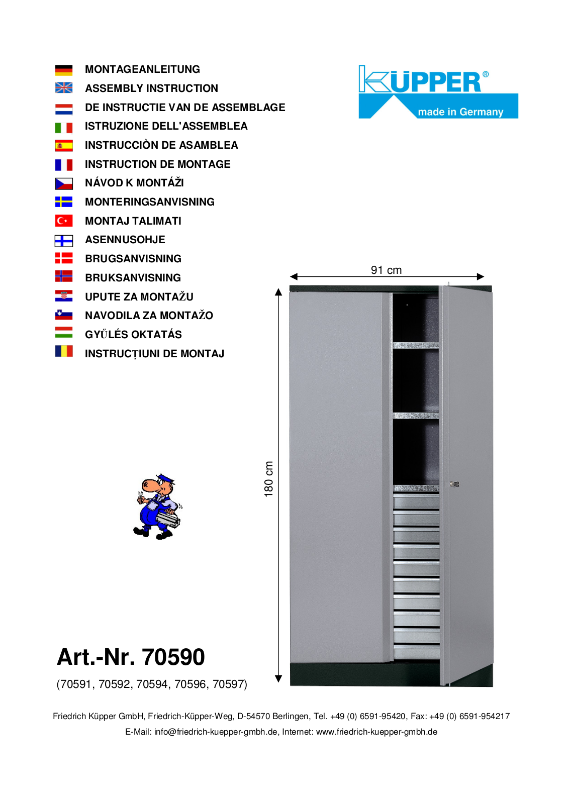 Küpper 70594, 70590, 70591, 70592, 70596 User guide