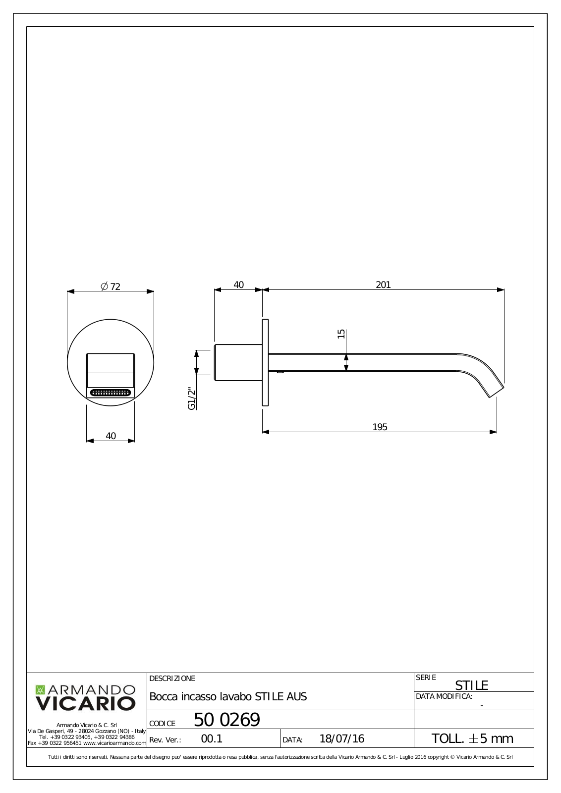 Abey 500269RG Datasheet - ManualMachine.com