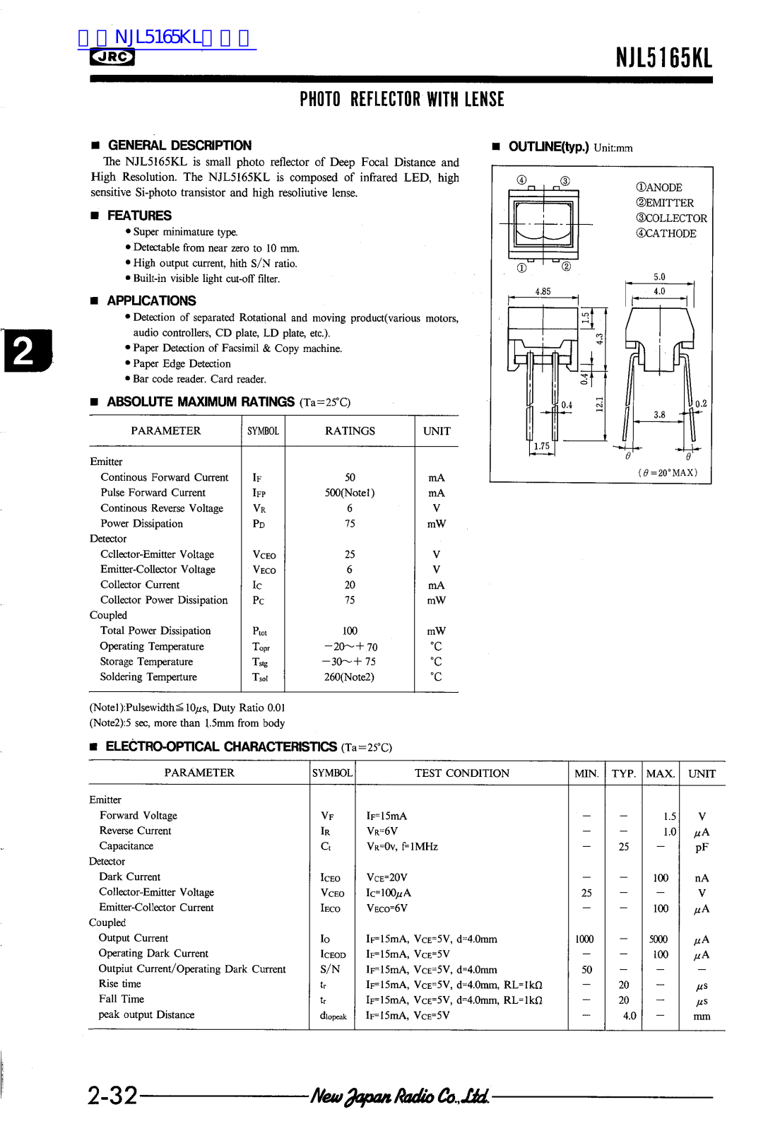 JRC NJL5165K User Manual