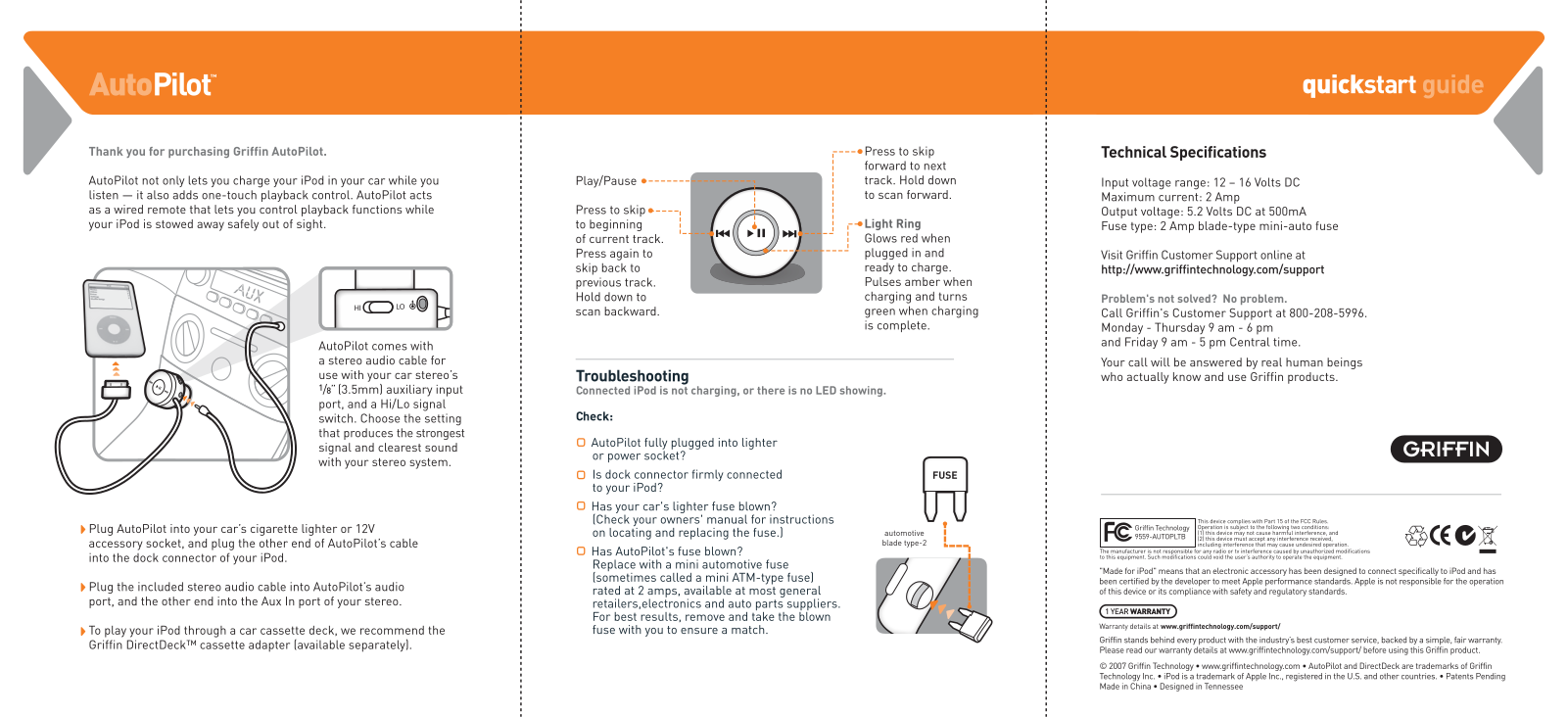 Griffin Technology AutoPilot User Manual