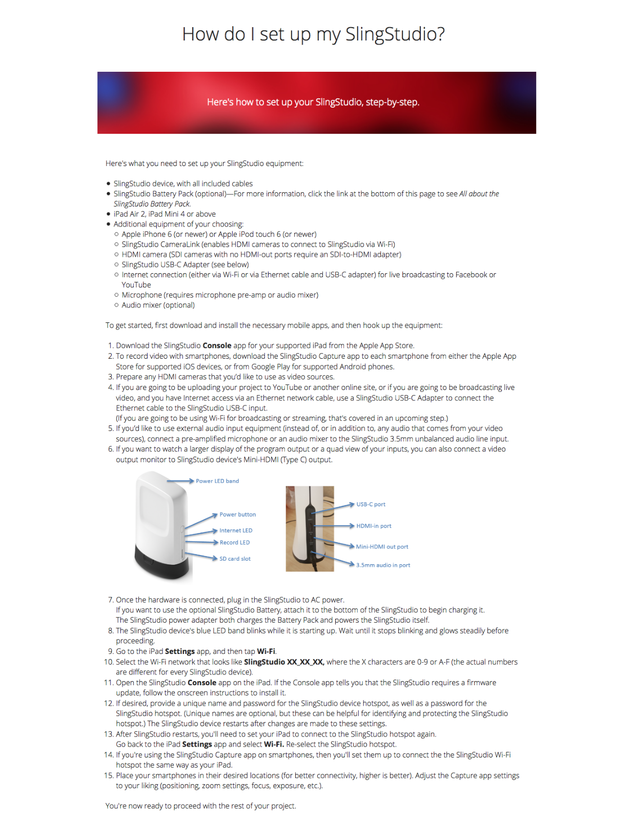 SlingStudio Hub User Manual - ManualMachine.com