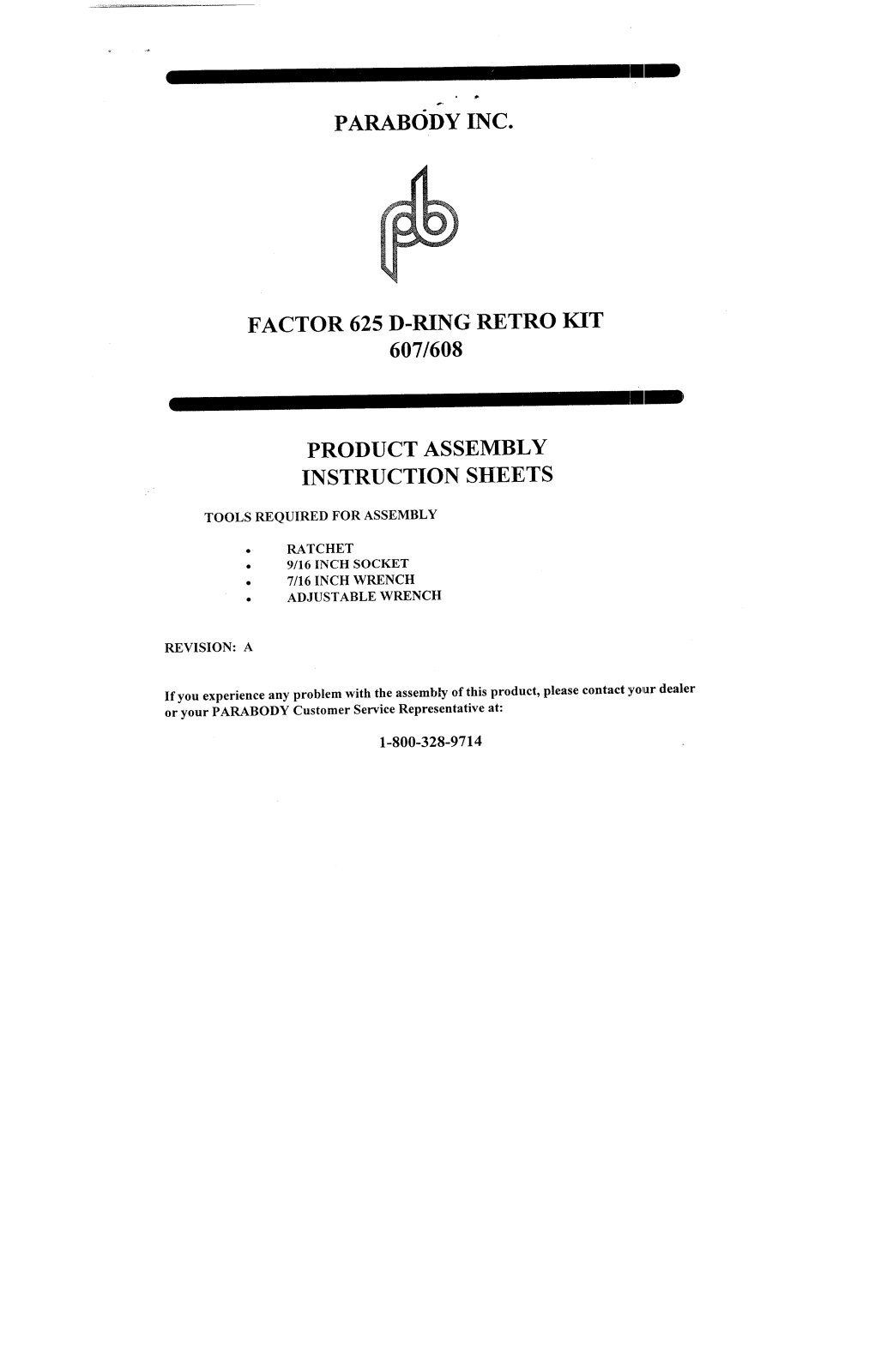 ParaBody 608, 607 User Manual - ManualMachine.com