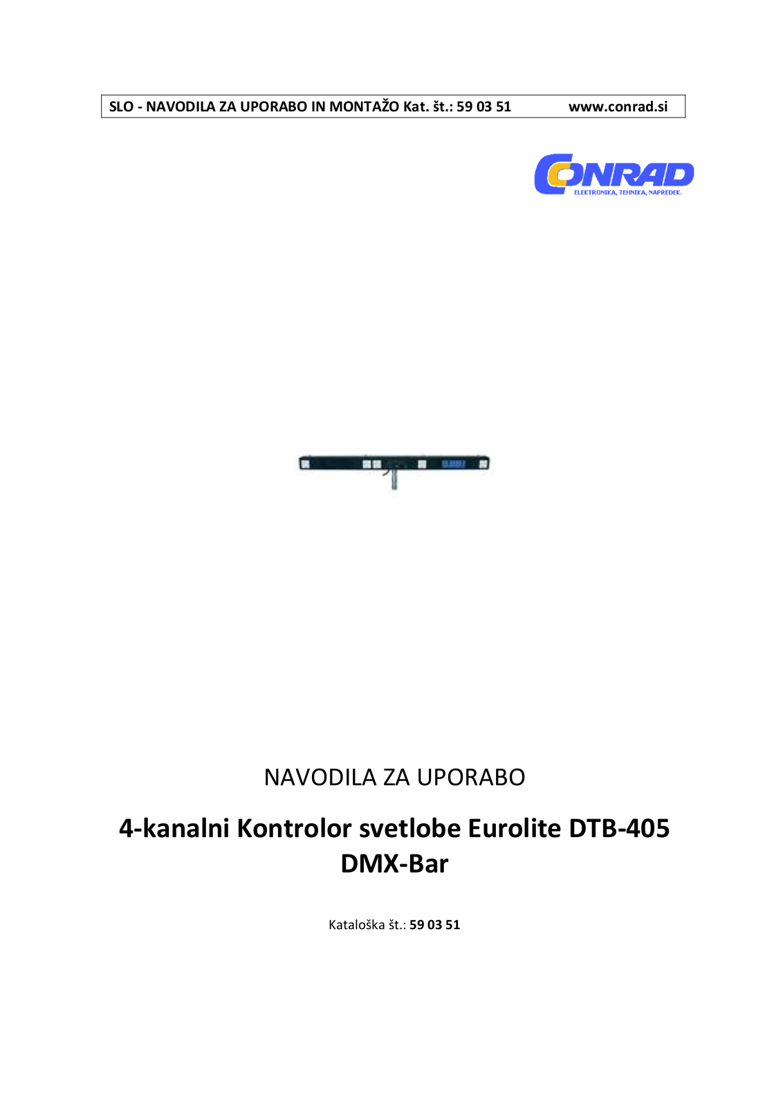 Eurolite DTB-405 User manual