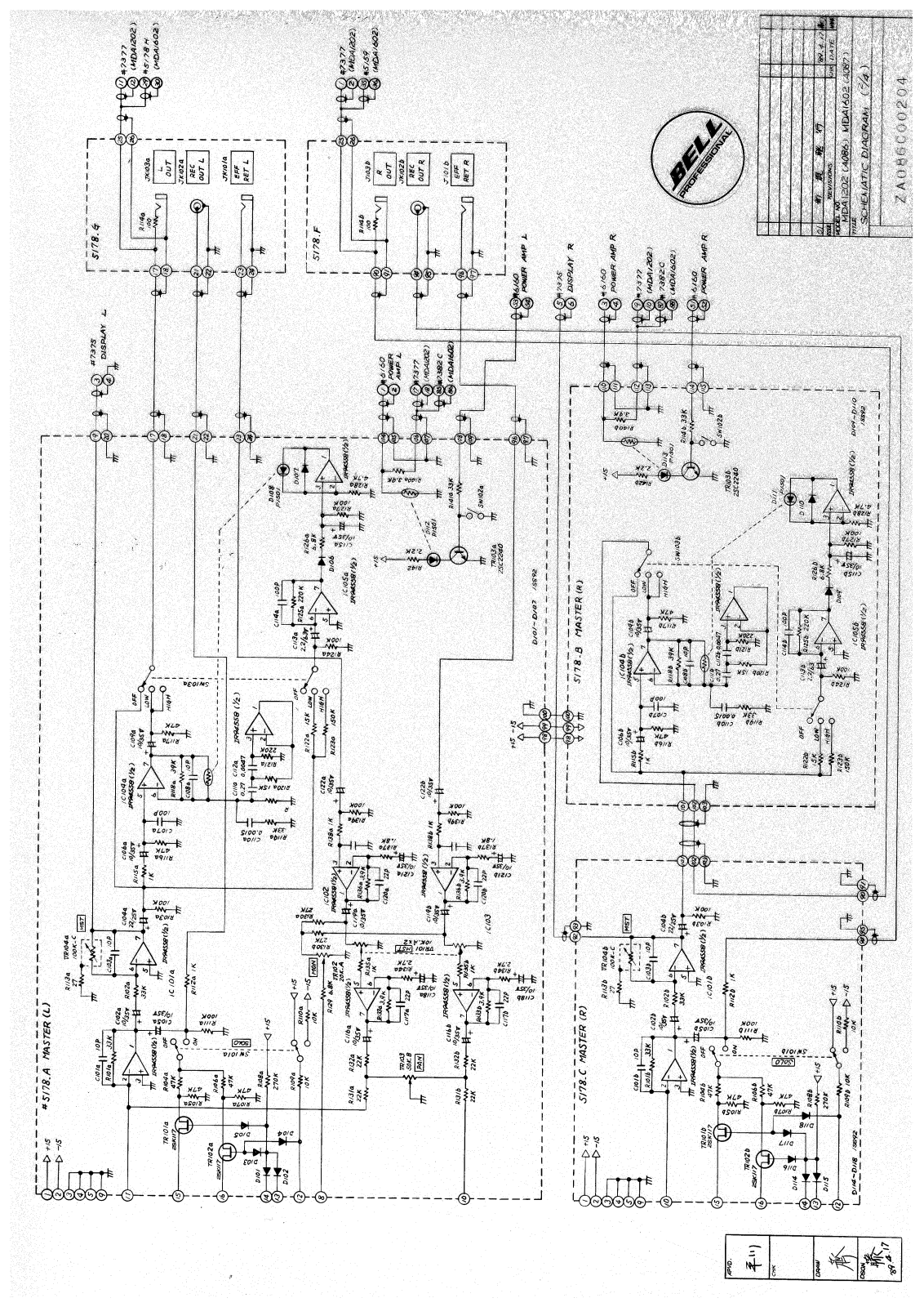 Bell MDA1202, MDA1202-MSTR User Manual