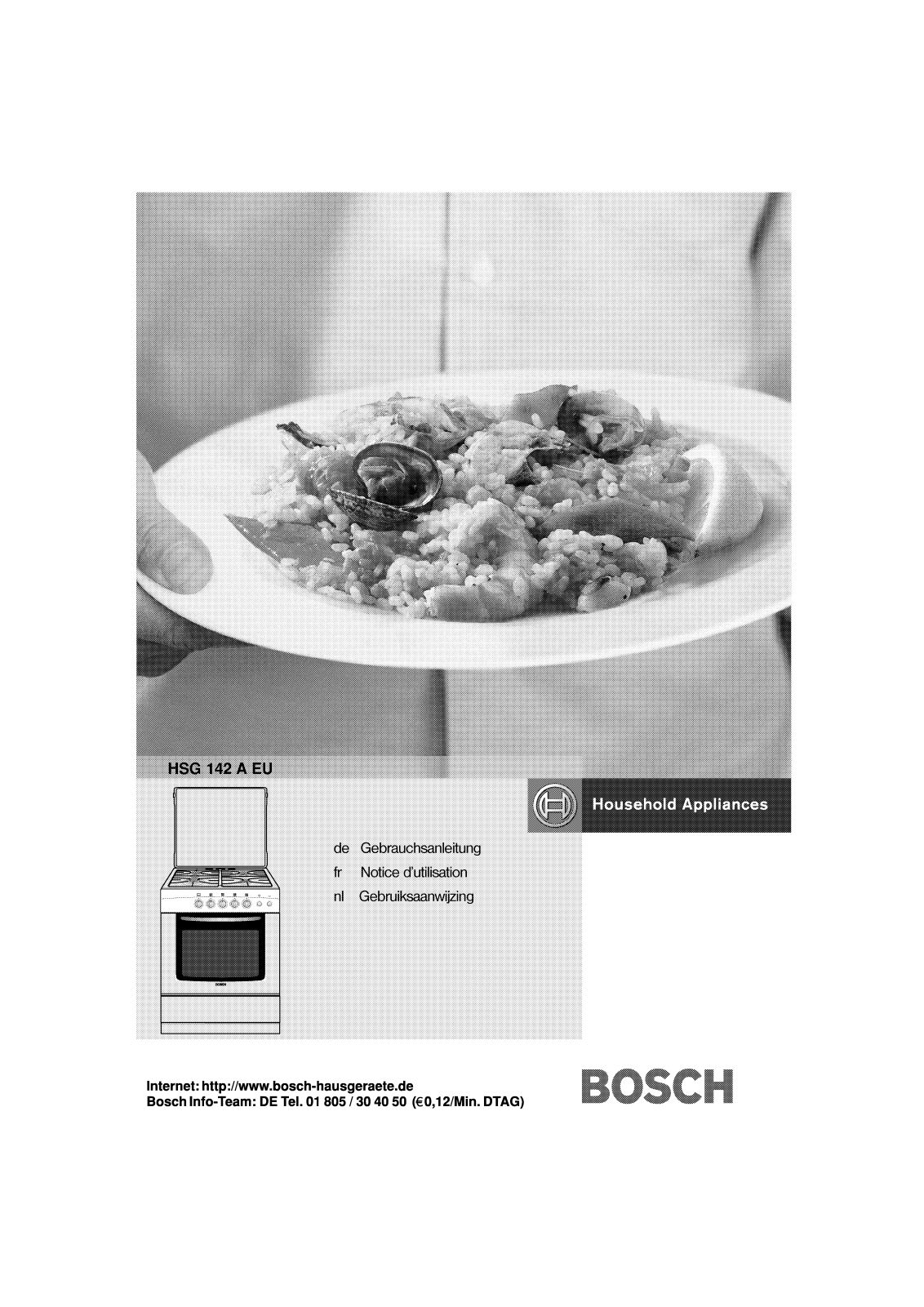 BOSCH HSG142 User Manual