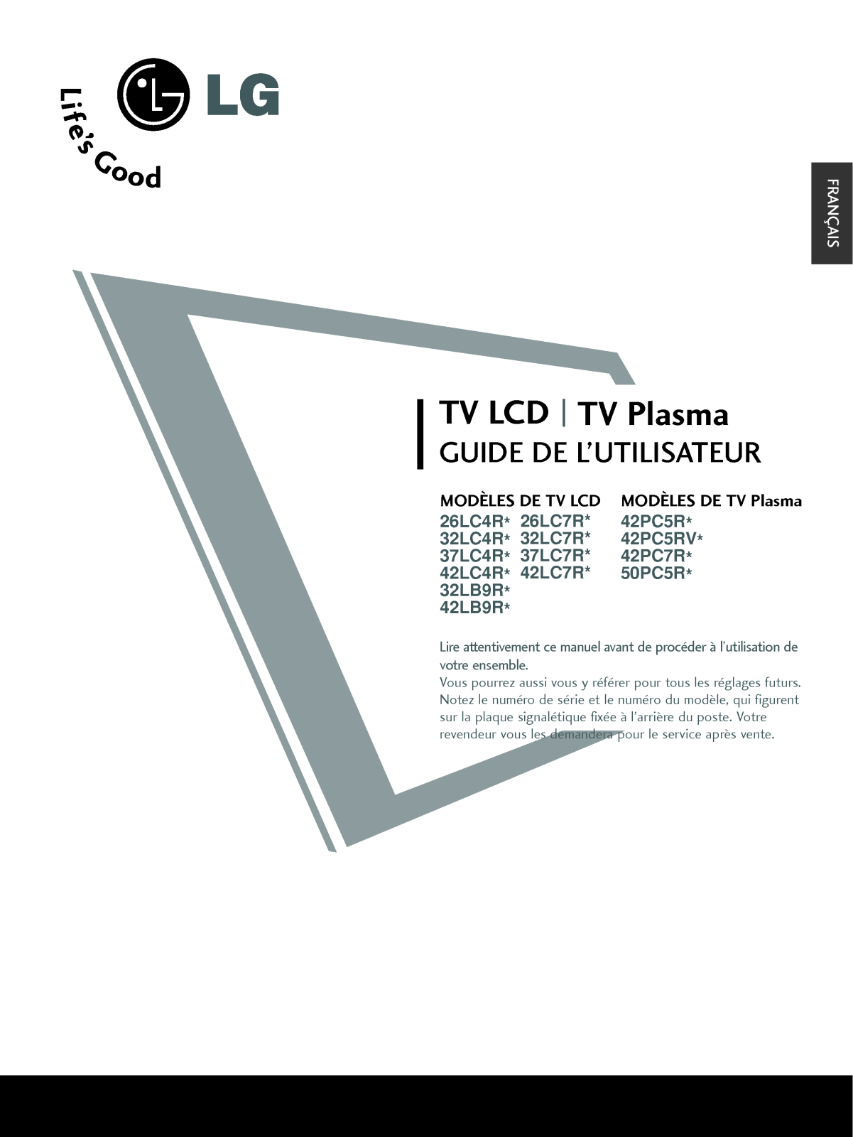 LG 37LC7R User Manual