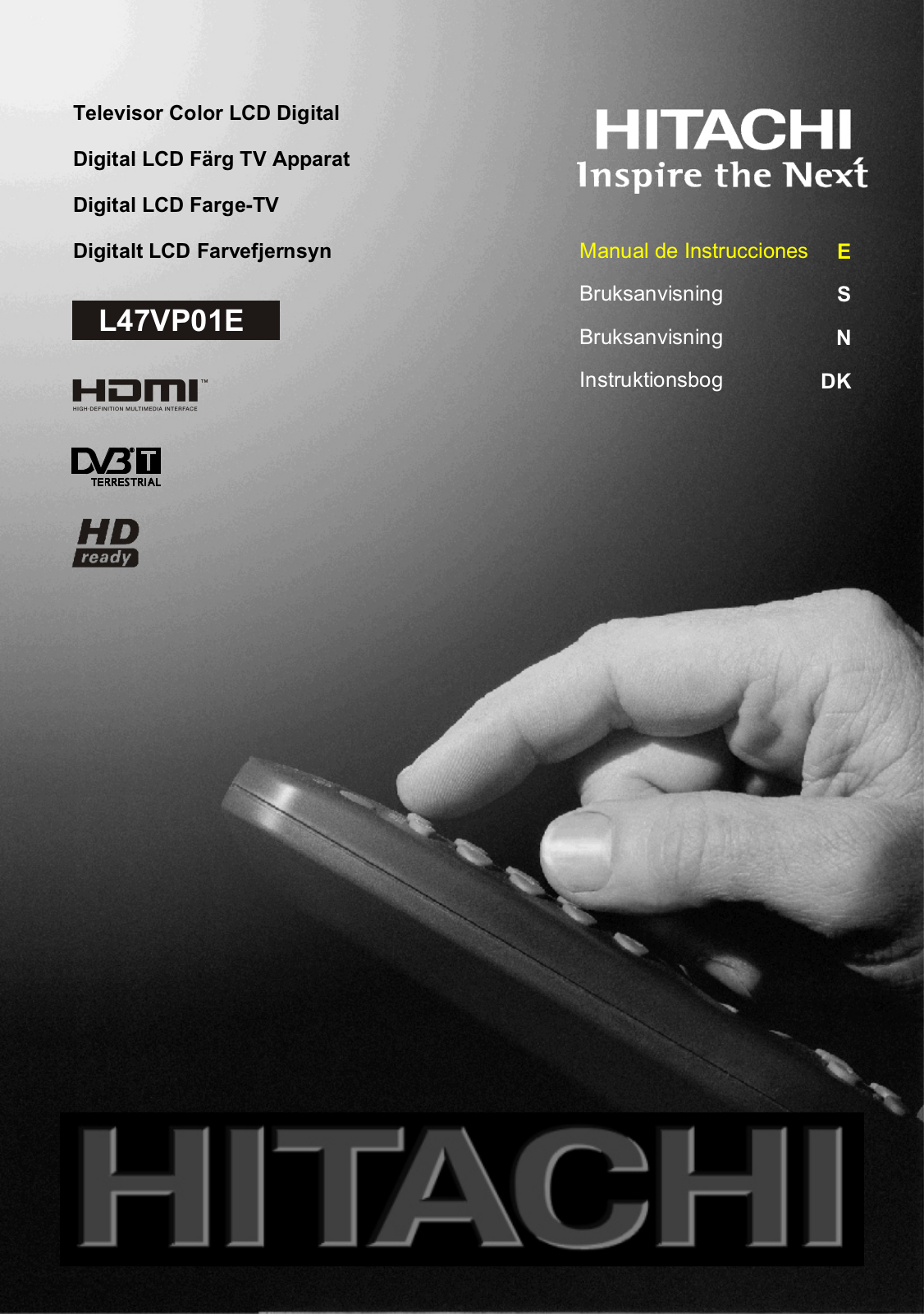 Hitachi L47VP01E User Manual