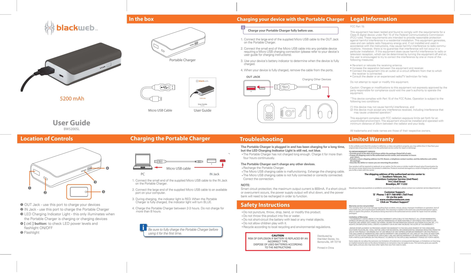 Blackweb BW5200SL User Manual