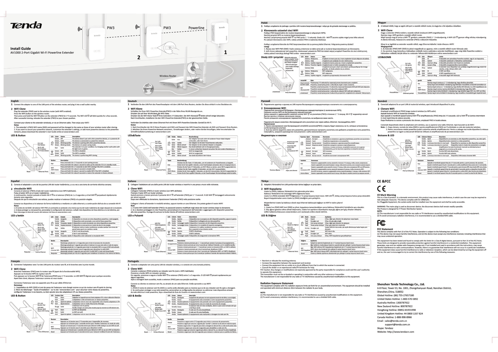 TENDA TECHNOLOGY PW3 User Manual