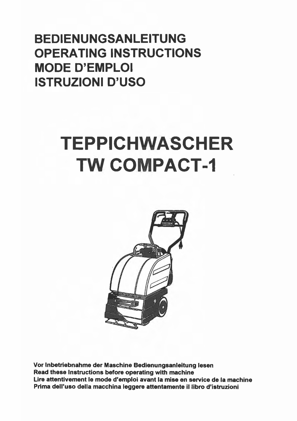 Mastercraft Tw-compact Owner's Manual