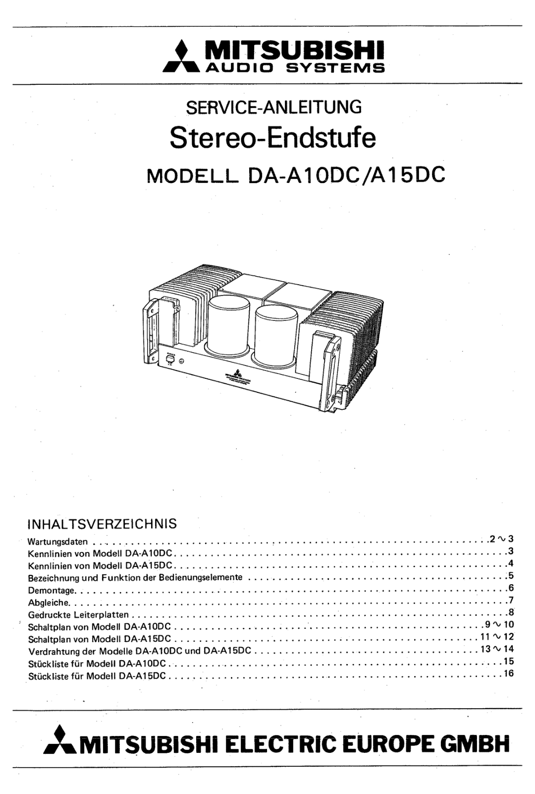 Mitsubishi DAA-10-DC Service manual