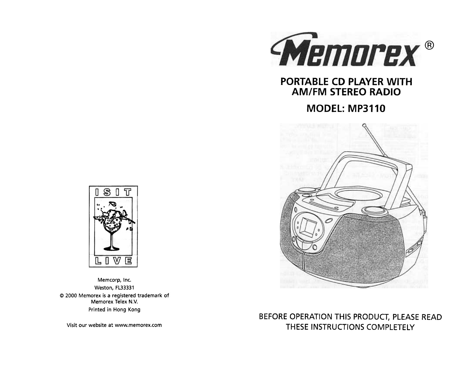 Memorex MP3110 User Guide - ManualMachine.com