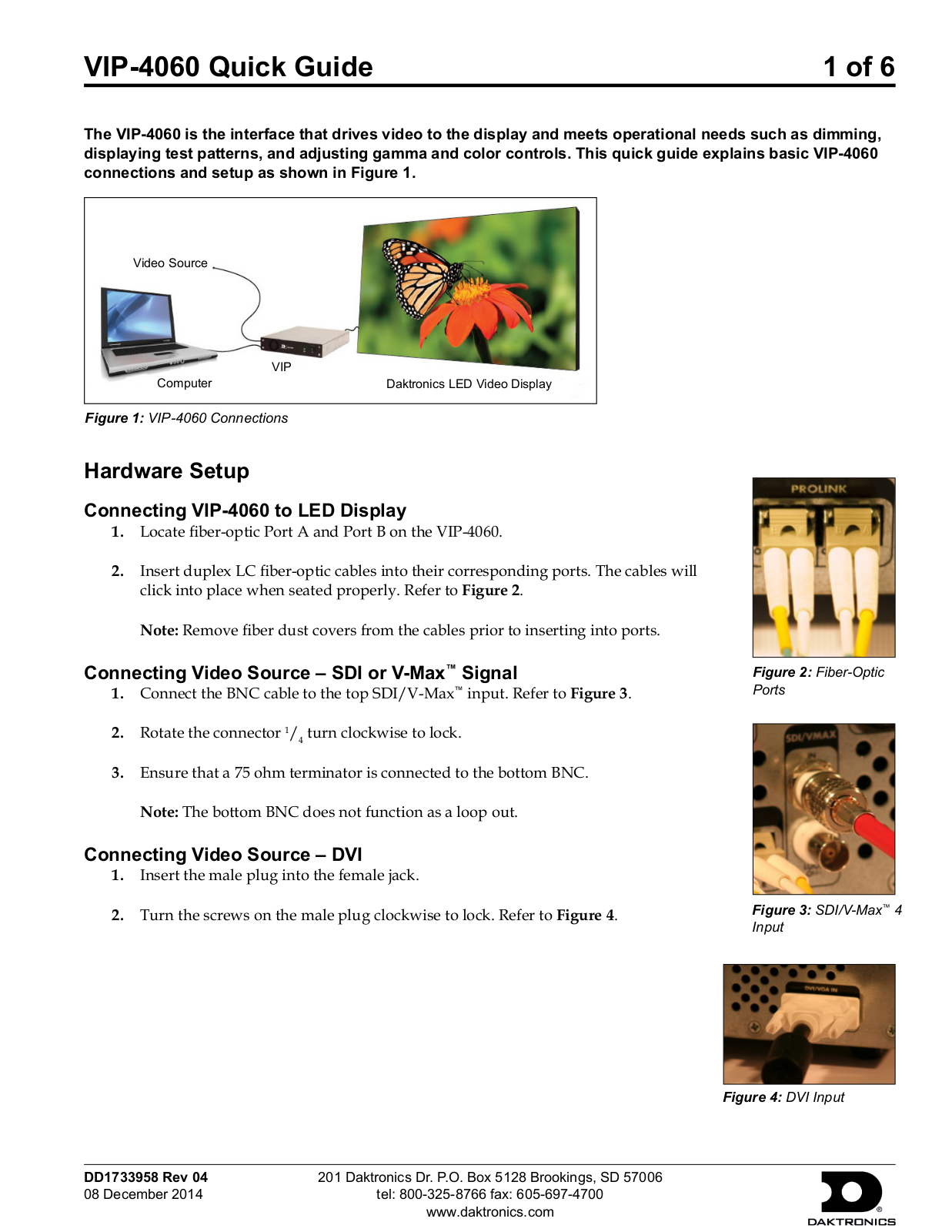 Daktronics VIP-4060 User Manual