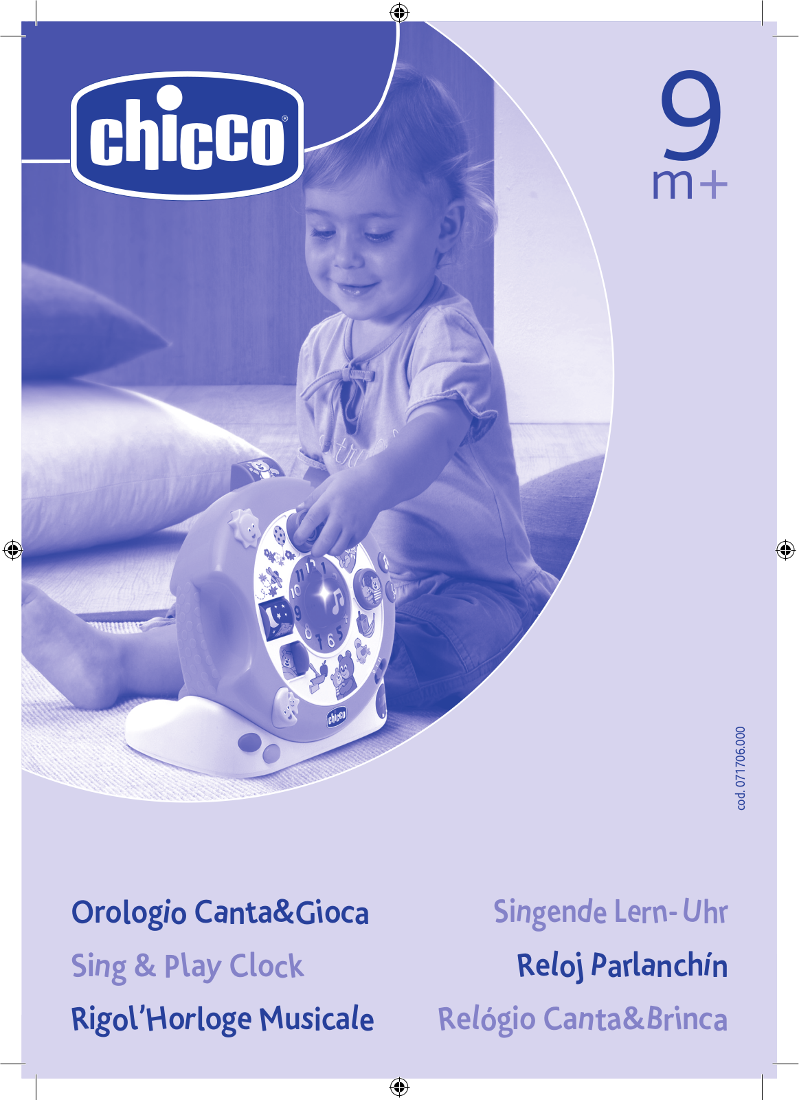 Chicco SING AND PLAY CLOCK User Manual