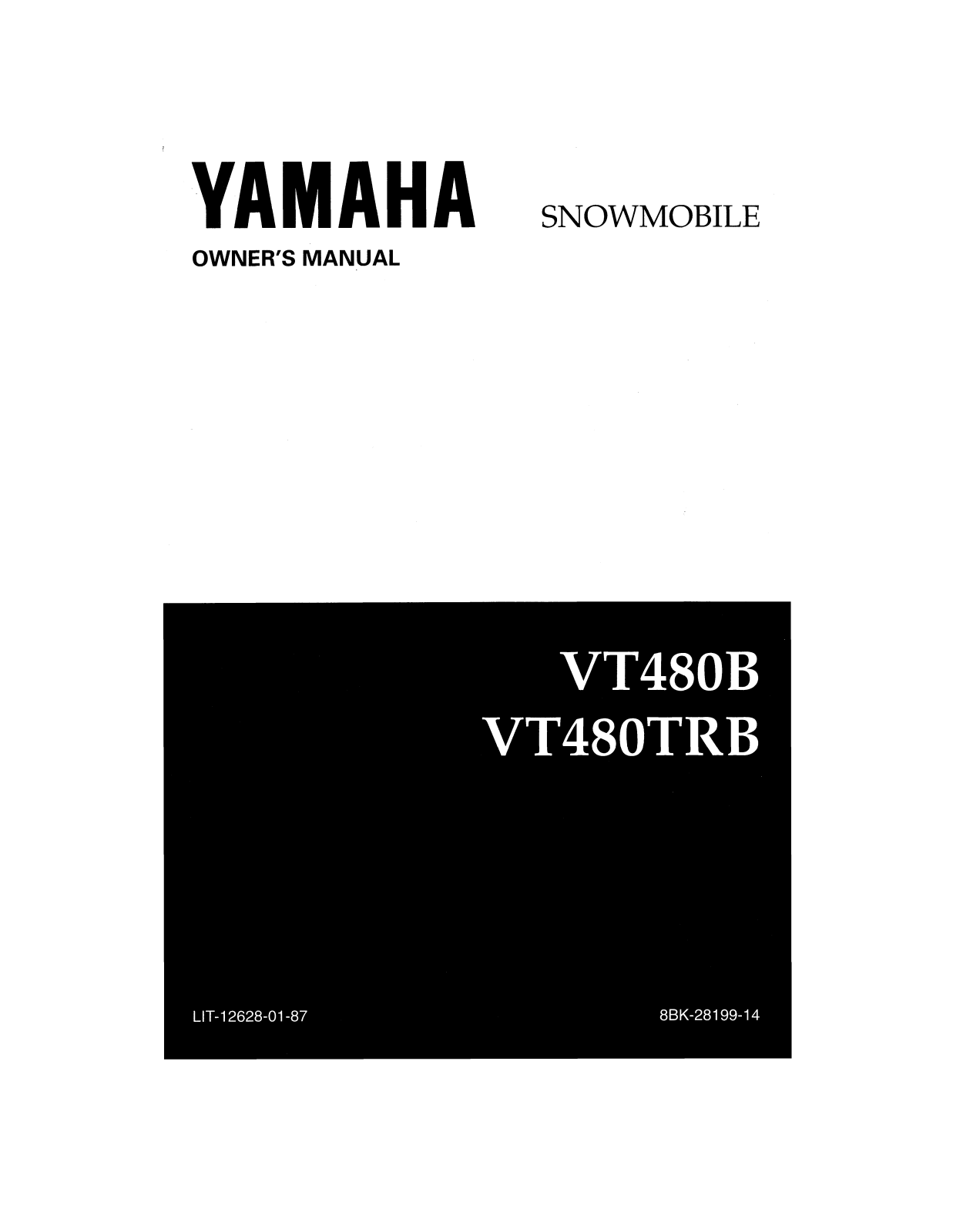 Yamaha VENTURE TR User Manual
