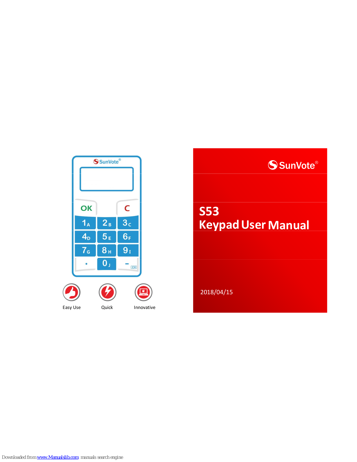 SunVote S53, M52Plus-2.4G User Manual