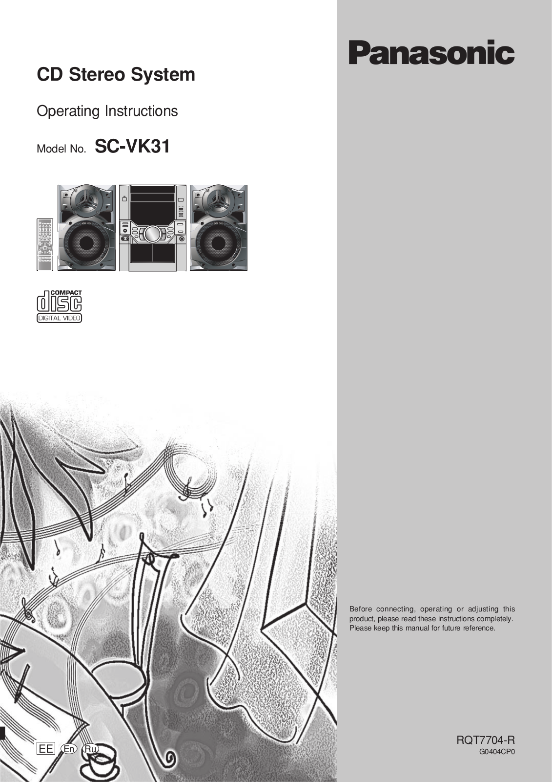 Panasonic SC-VK31 User Manual