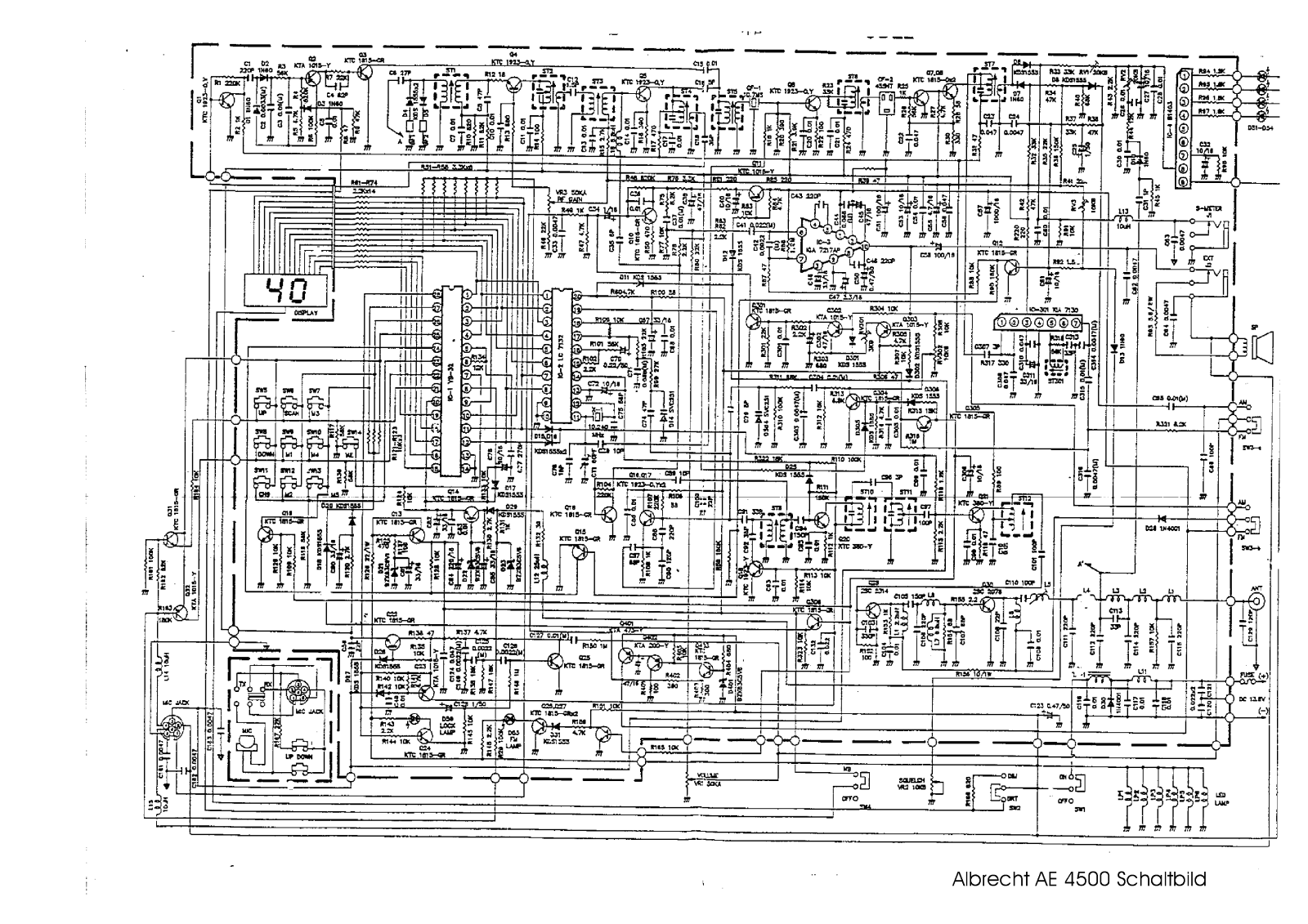 Albrecht AE 4500 Circuit Diagram