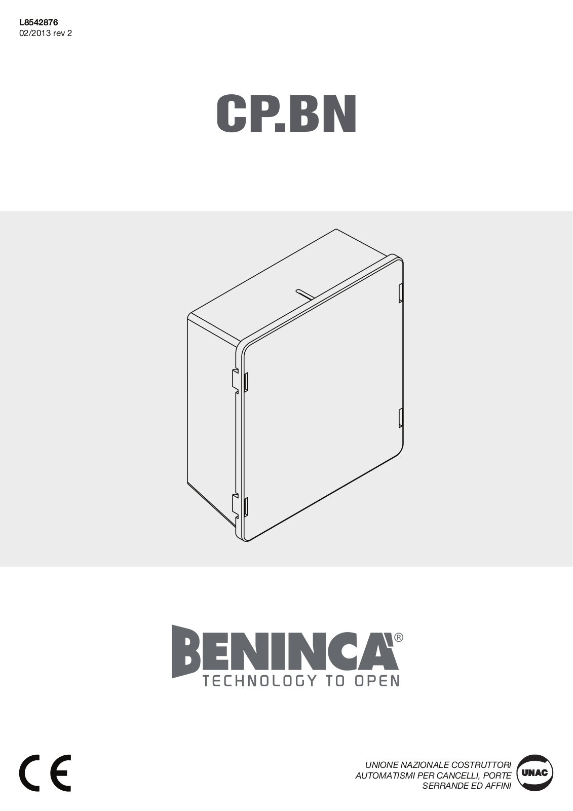 Beninca CPBN User Manual