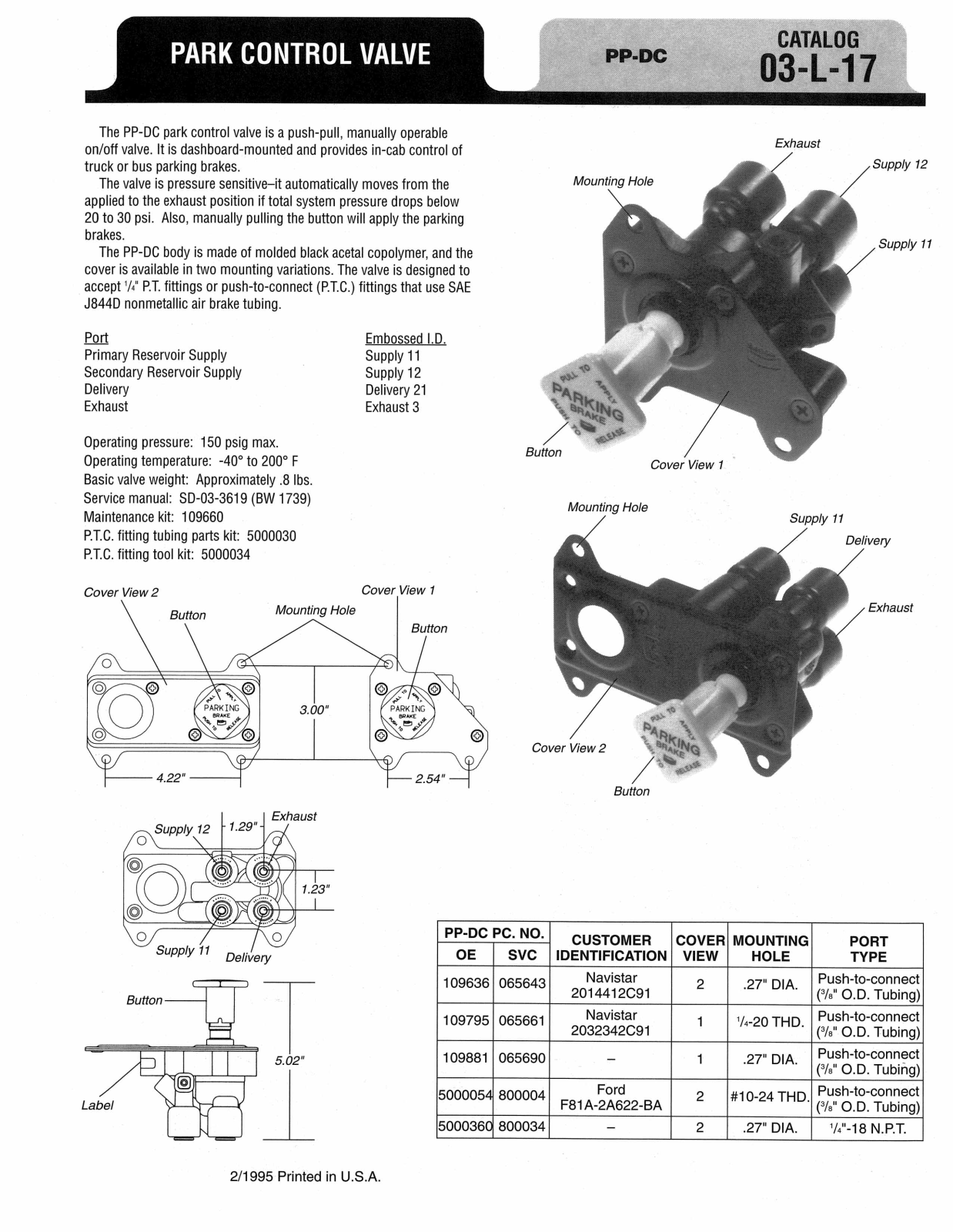 BENDIX 03-L-17 User Manual