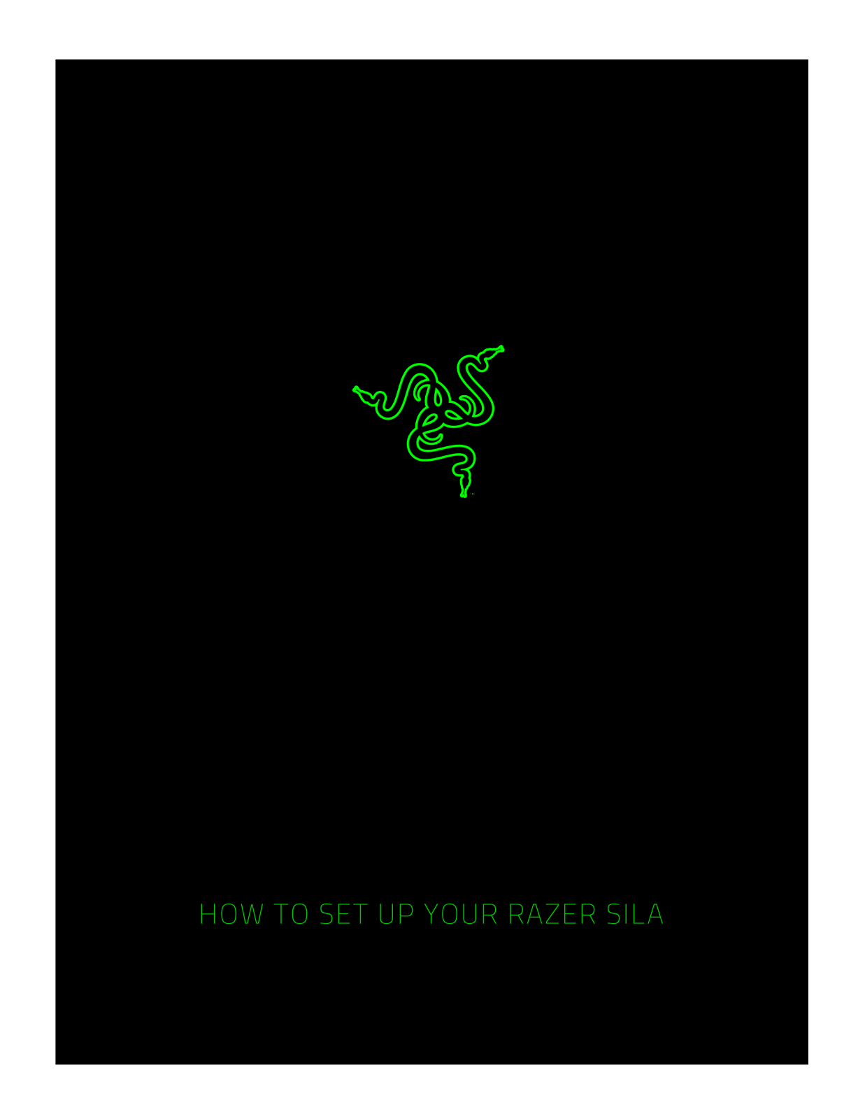 Razer Sila User Manual