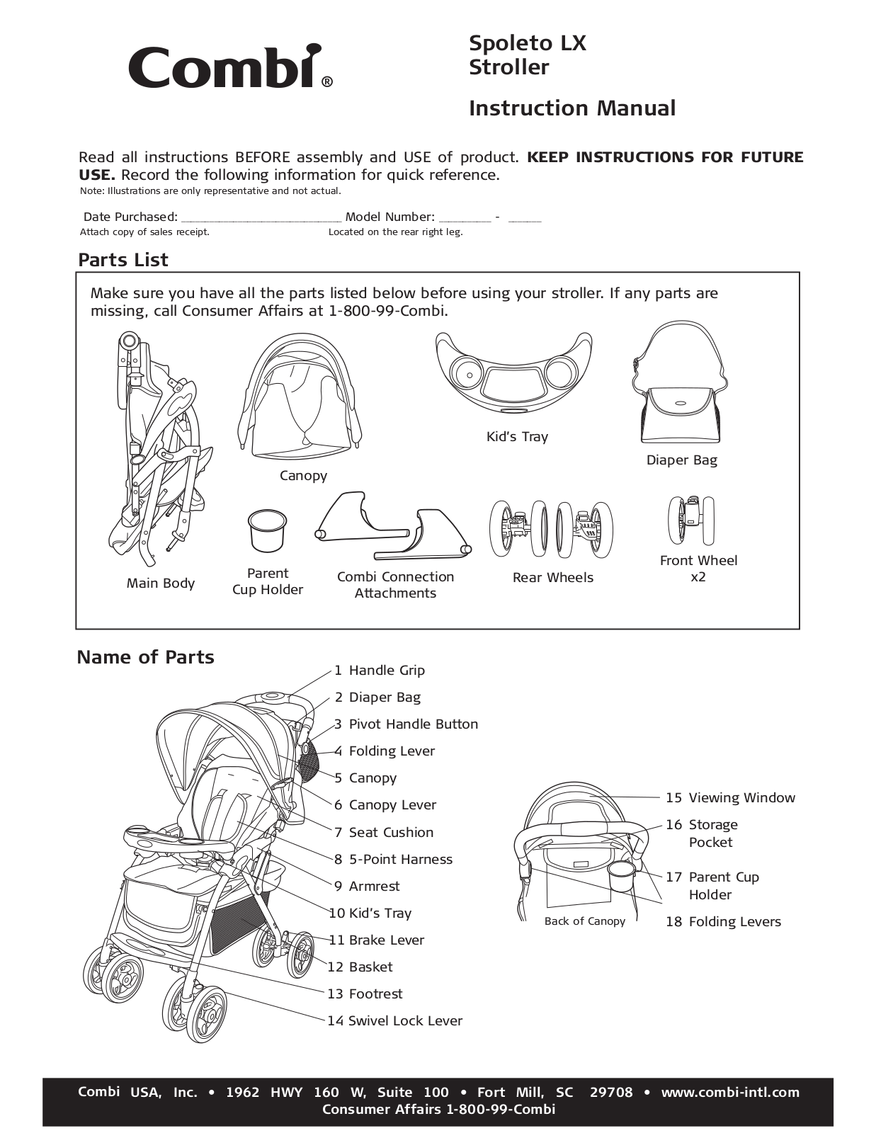 Combi Spoleto 2790 Owner's Manual