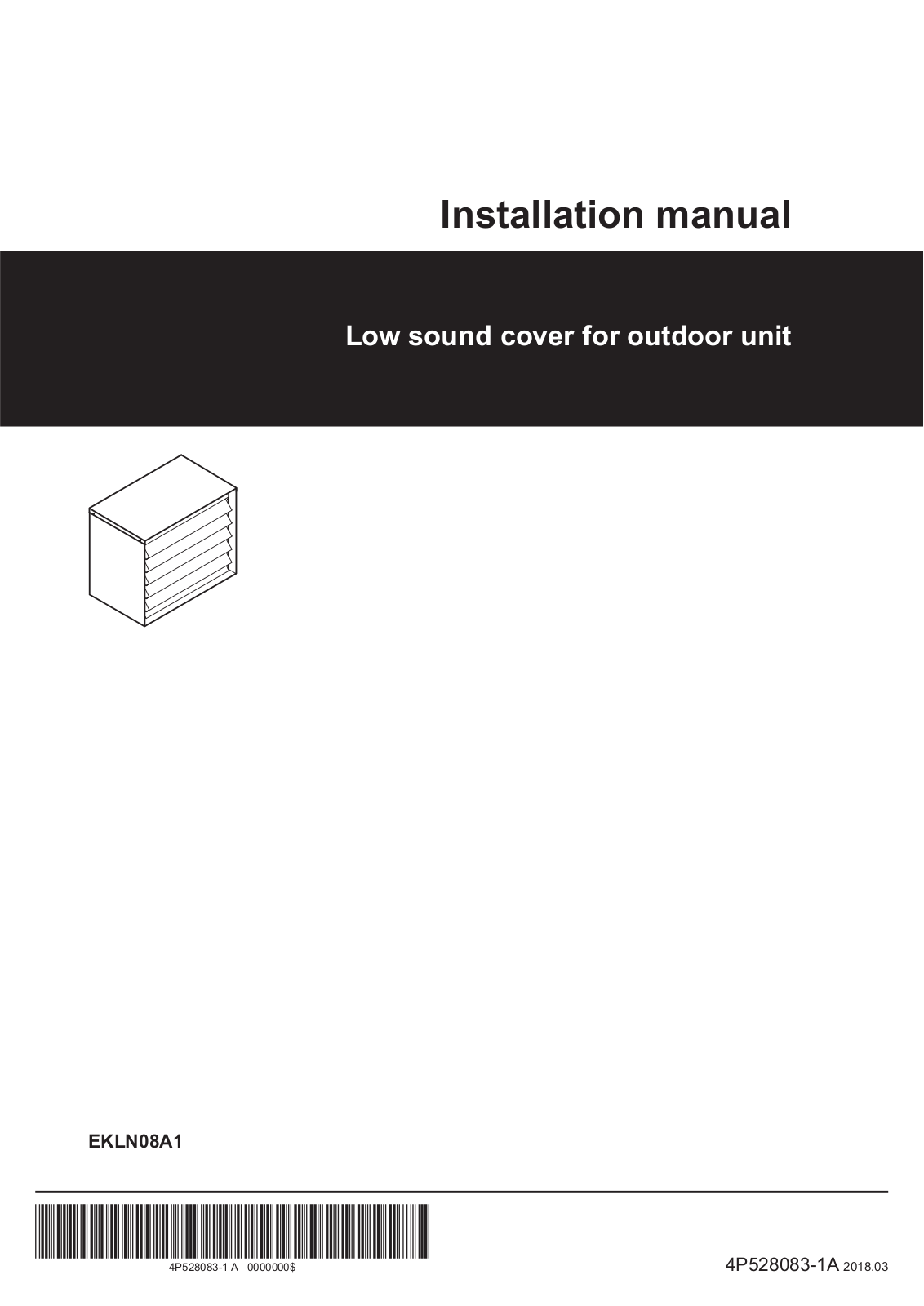 Daikin EKLN08A1 Installation manuals