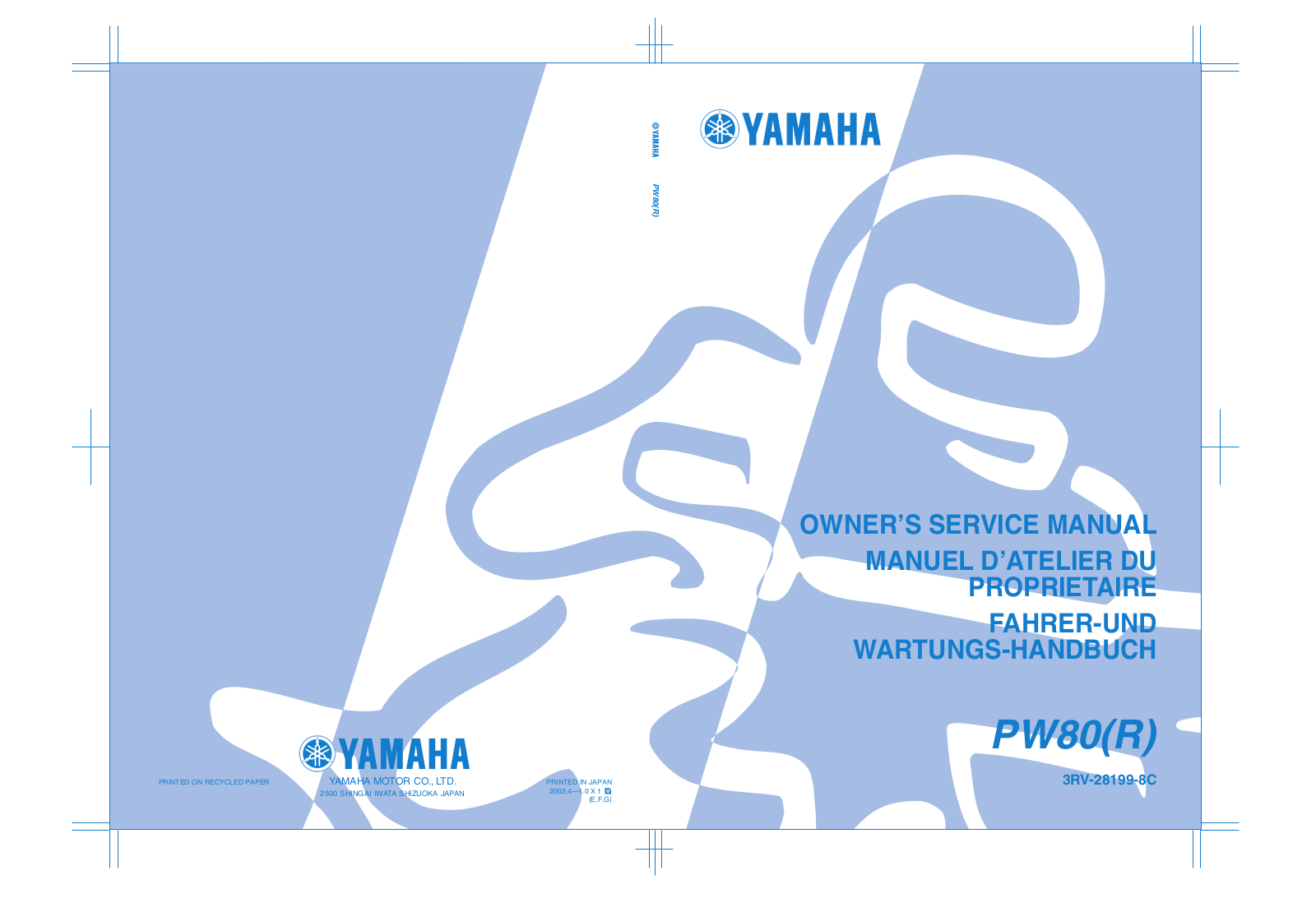 Yamaha PW80B User Manual