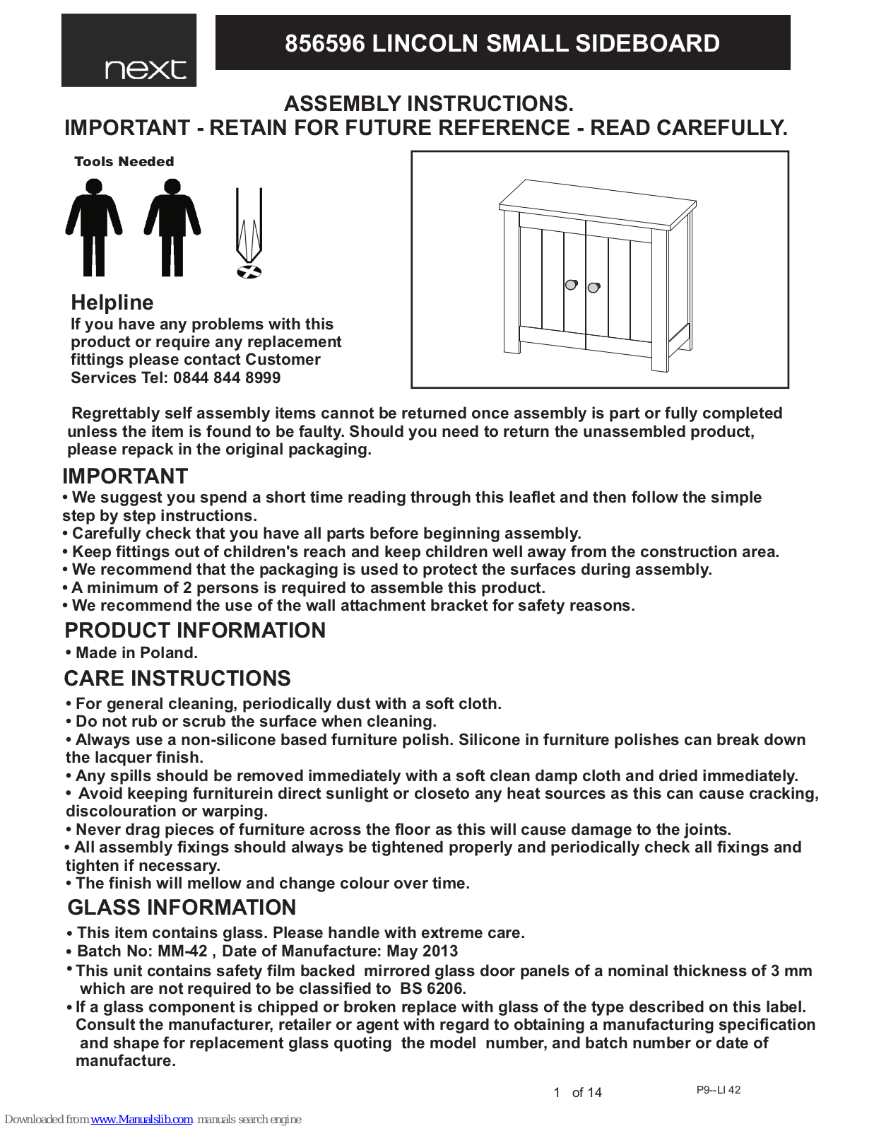 Next 856596 Assembly  Manual - ManualMachine.com
