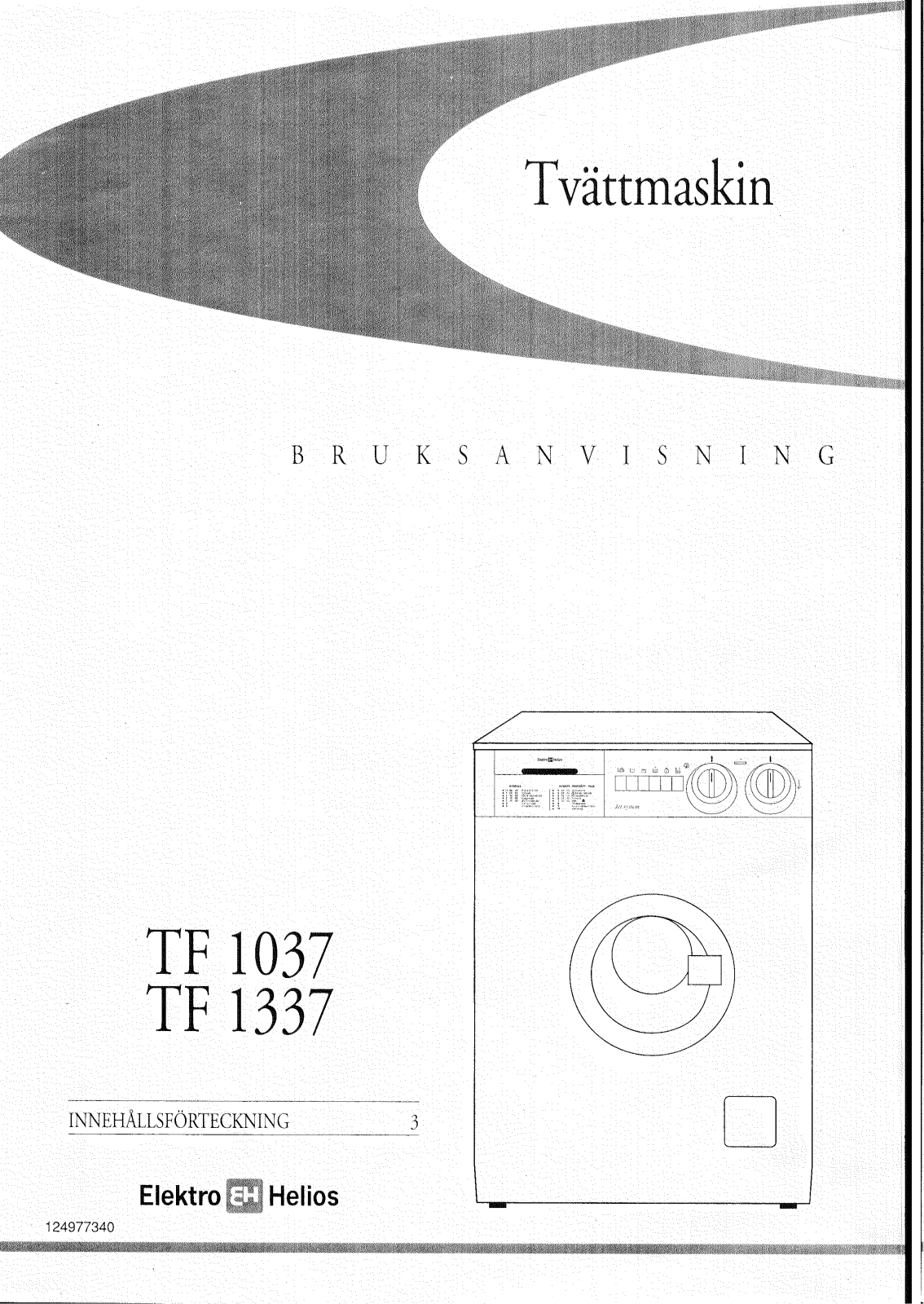 Elektro helios TF1037, TF1337 User Manual