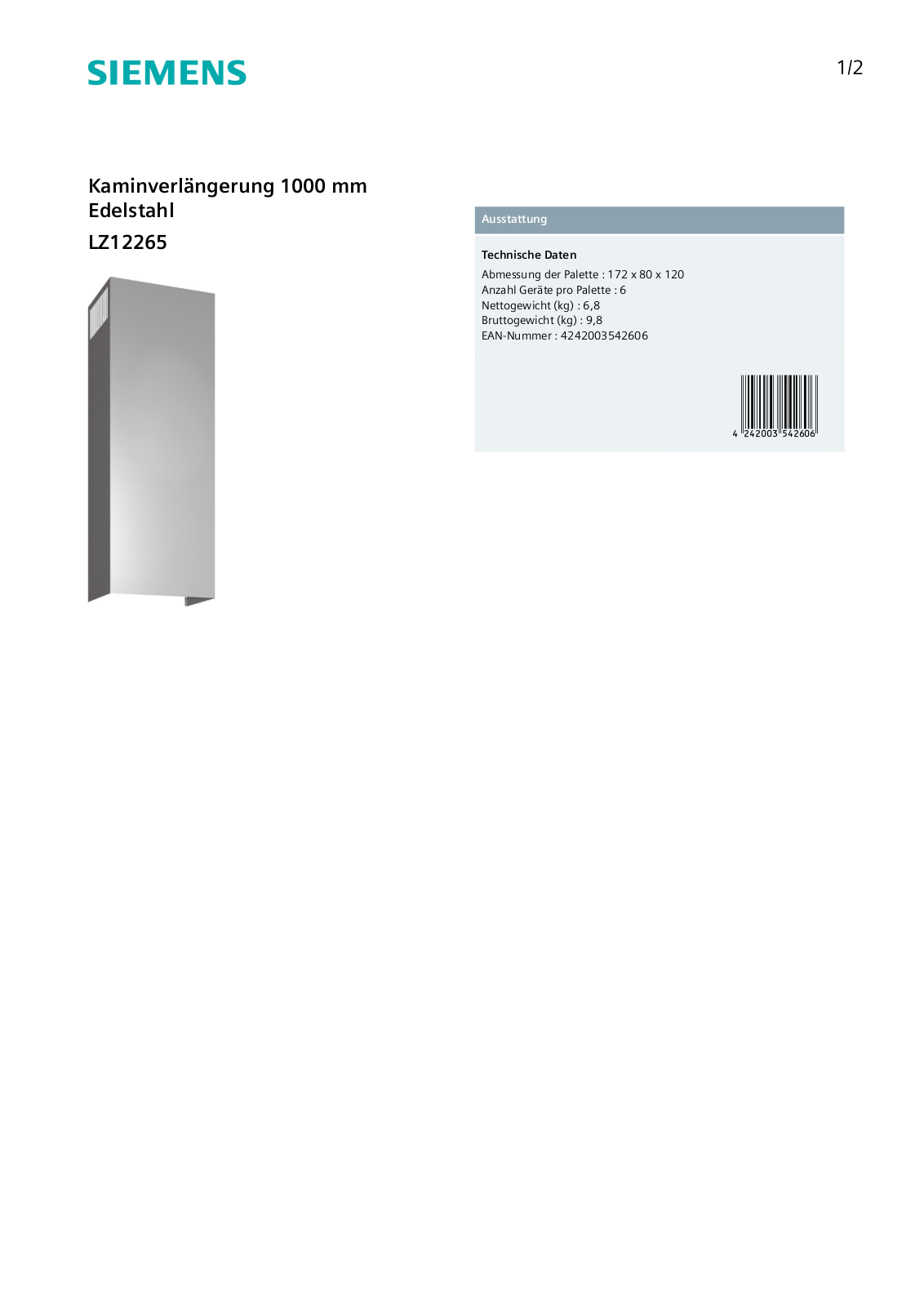 Siemens LZ12265 User Manual