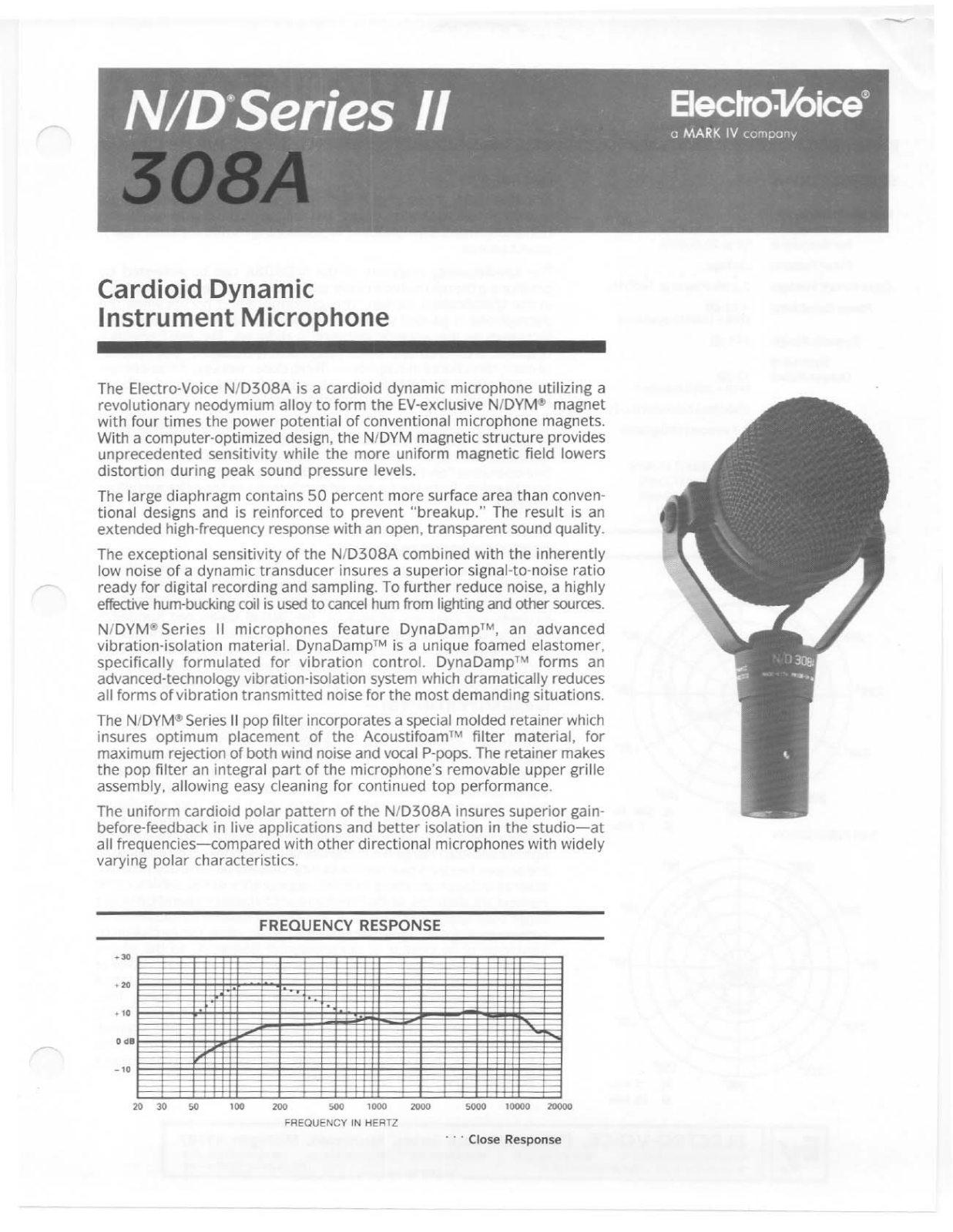 Electro-Voice N-D Series II 308A User Manual