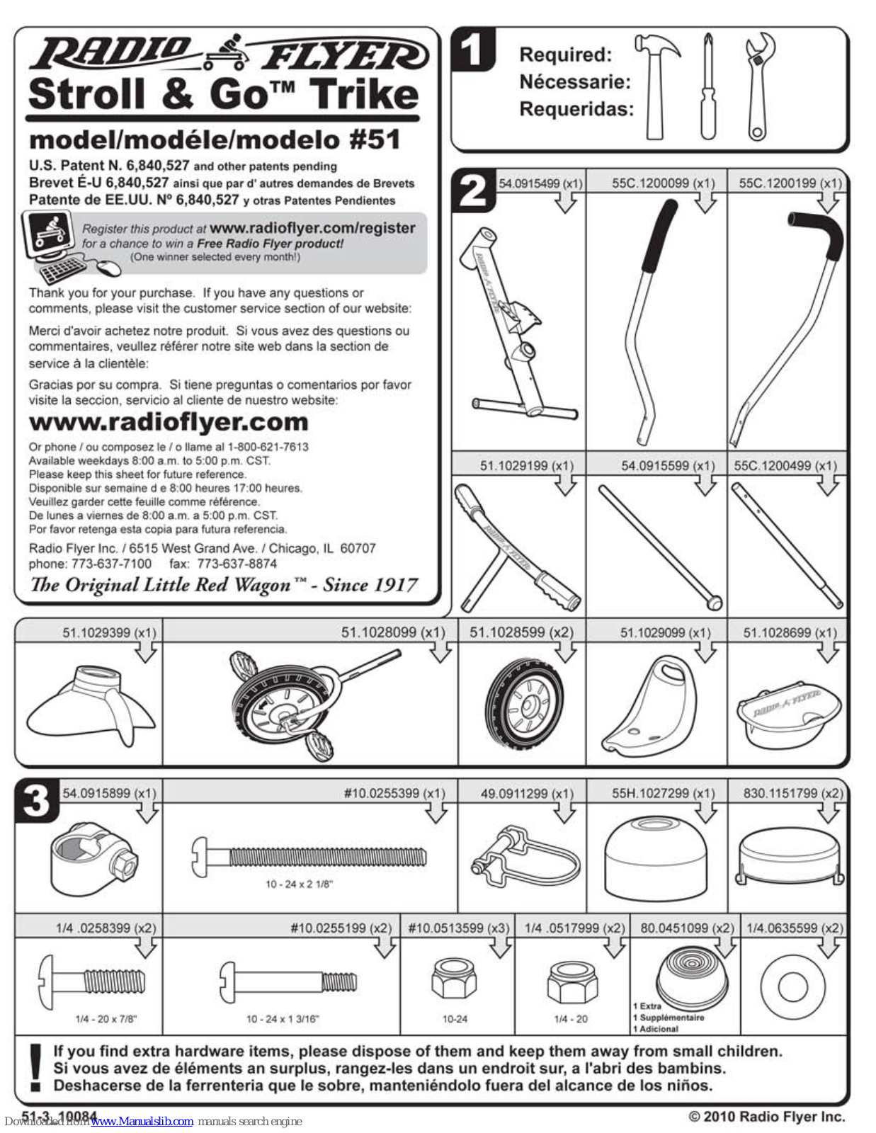 Radio Flyer Stroll & Go 51 Instructions Manual