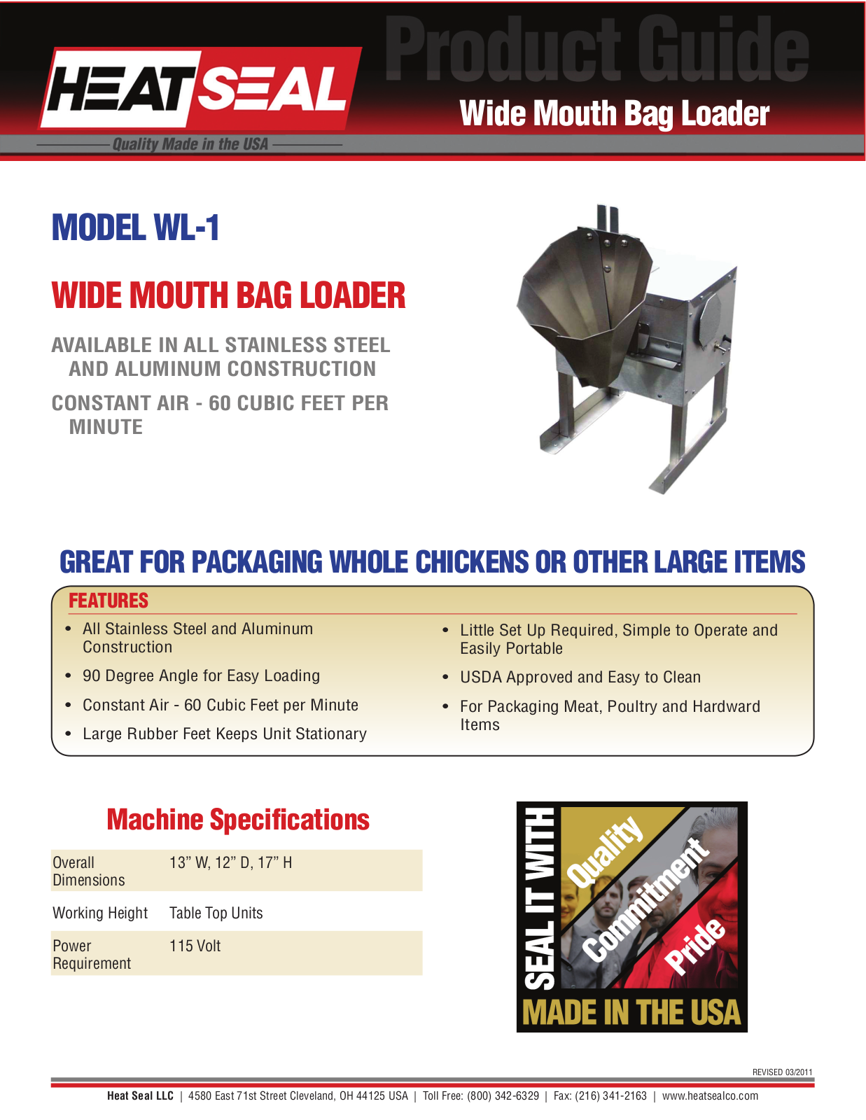 Heat Seal WL-1 User Manual