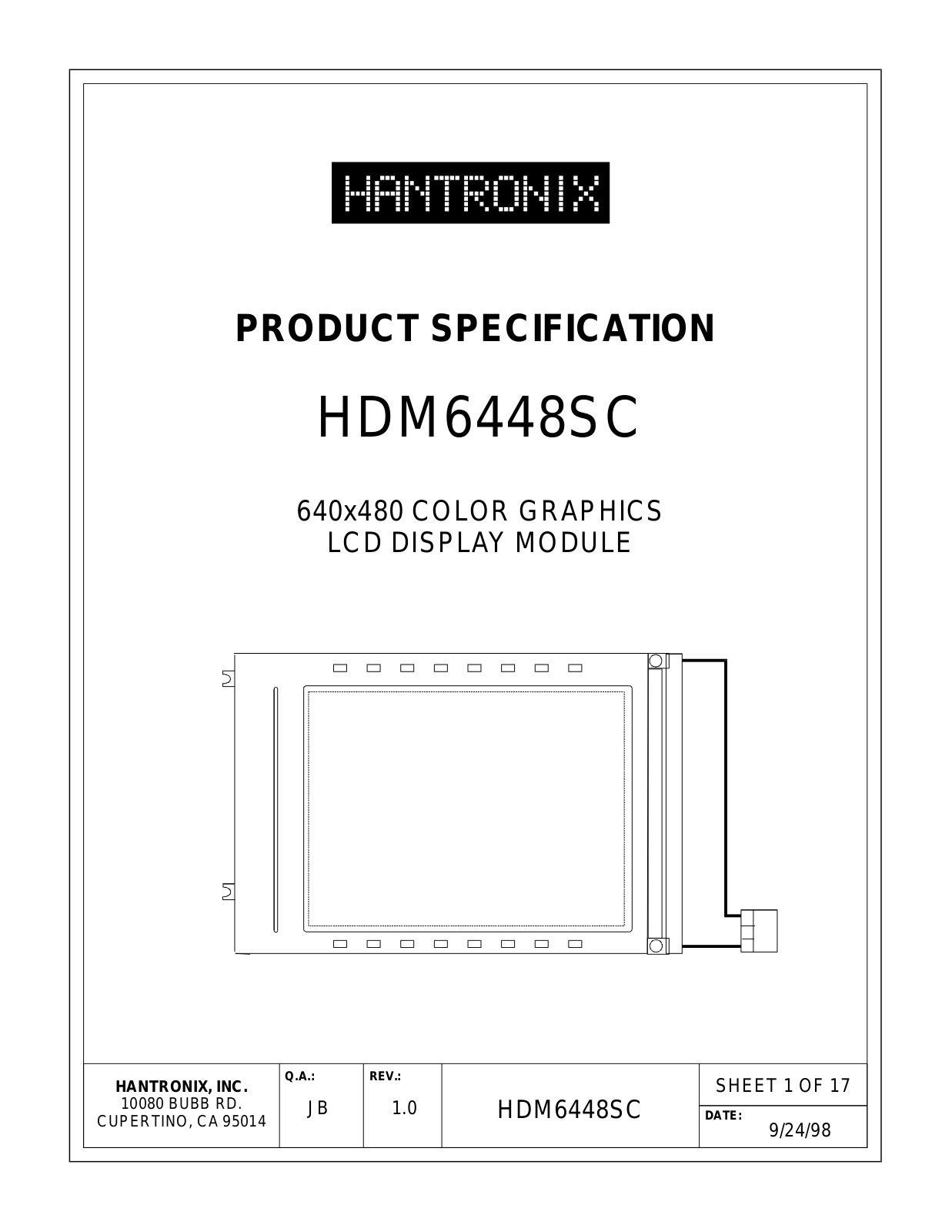 HANTRONIX HDM6448SC Datasheet