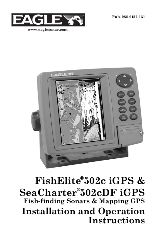 Eagle Seacharter C Df Igps Fishelite C Igps Installation And