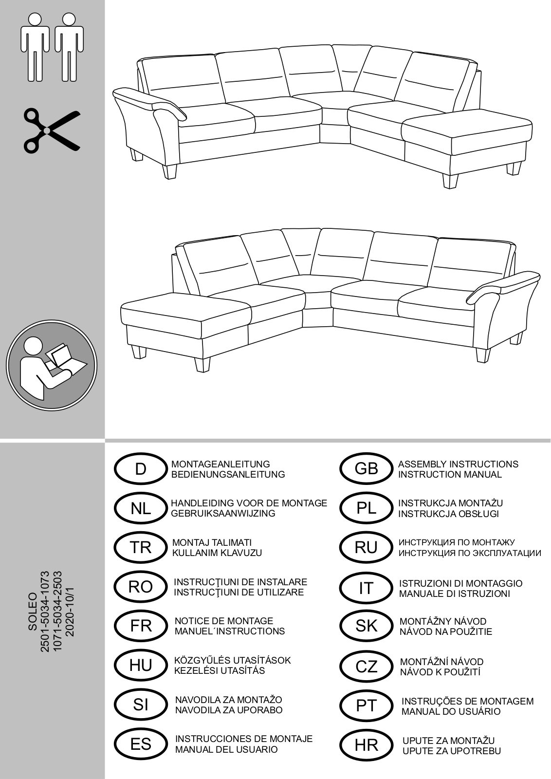 Home affaire Soleo Assembly instructions