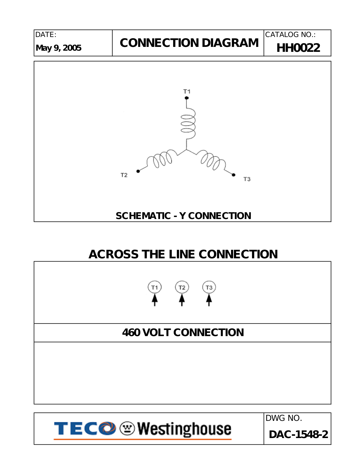 Teco HH0022 Connection Diagram