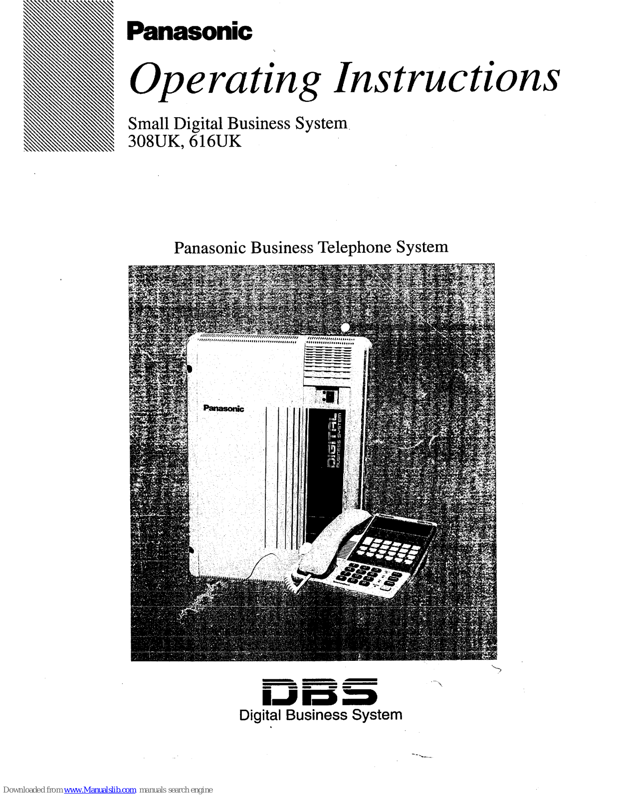 Panasonic 308UK, 616UK Operating Instructions Manual