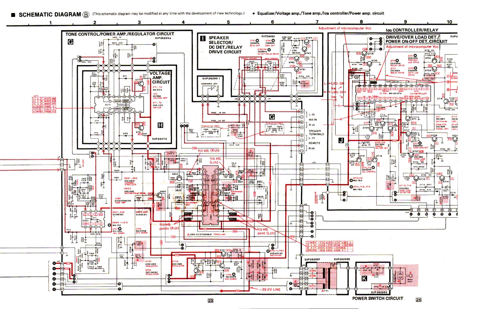 Technics SA-410 Schematic