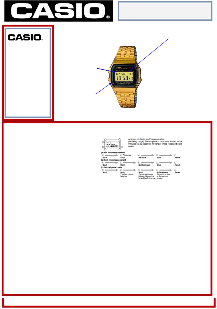 Casio AI59WGEA.1EF Instruction manual