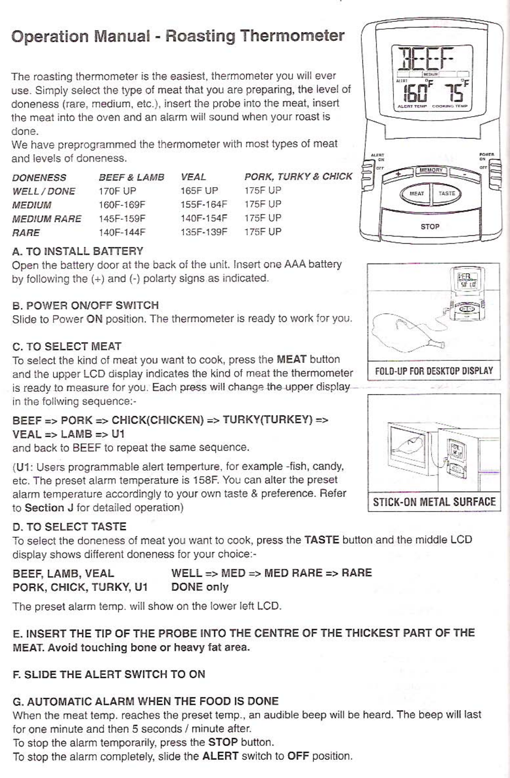 Chaney Instrument 00667 User Manual