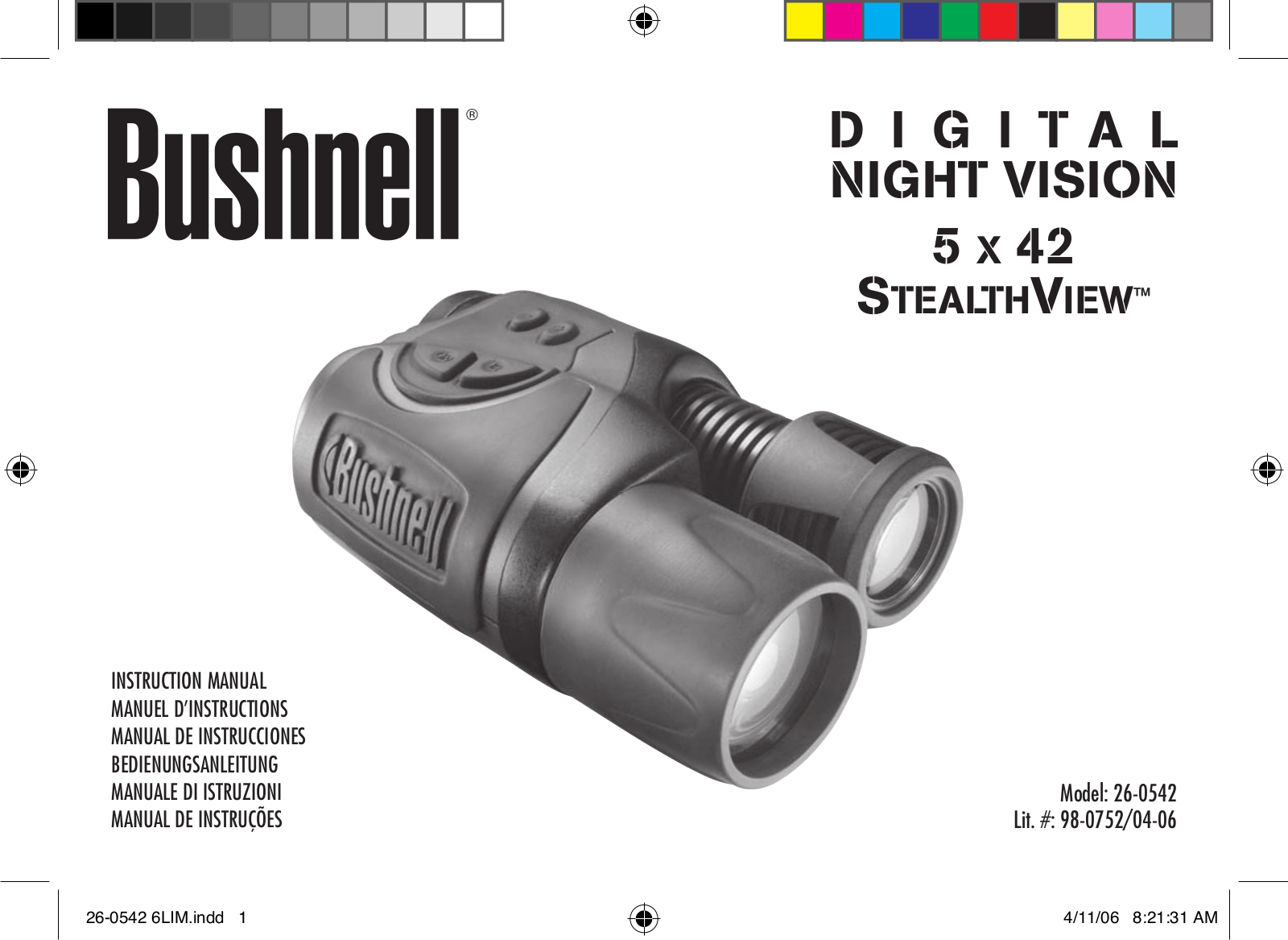 Bushnell 26-0542 User Manual