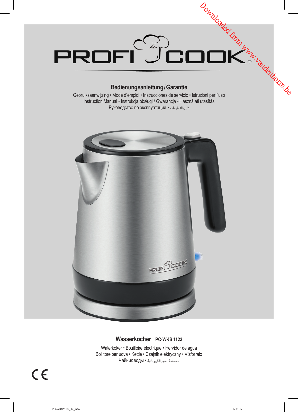 PROFICOOK WKS1123 User Manual