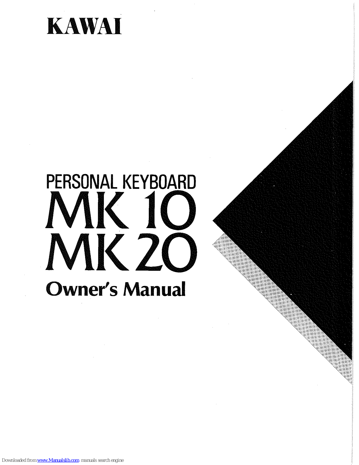 Kawai MK 20 Owner's Manual