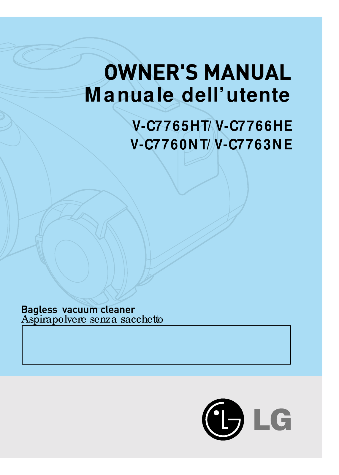 Lg V-C7766HE, V-C7766HT, V-C7760NT, V-C7763NE Owners Manual